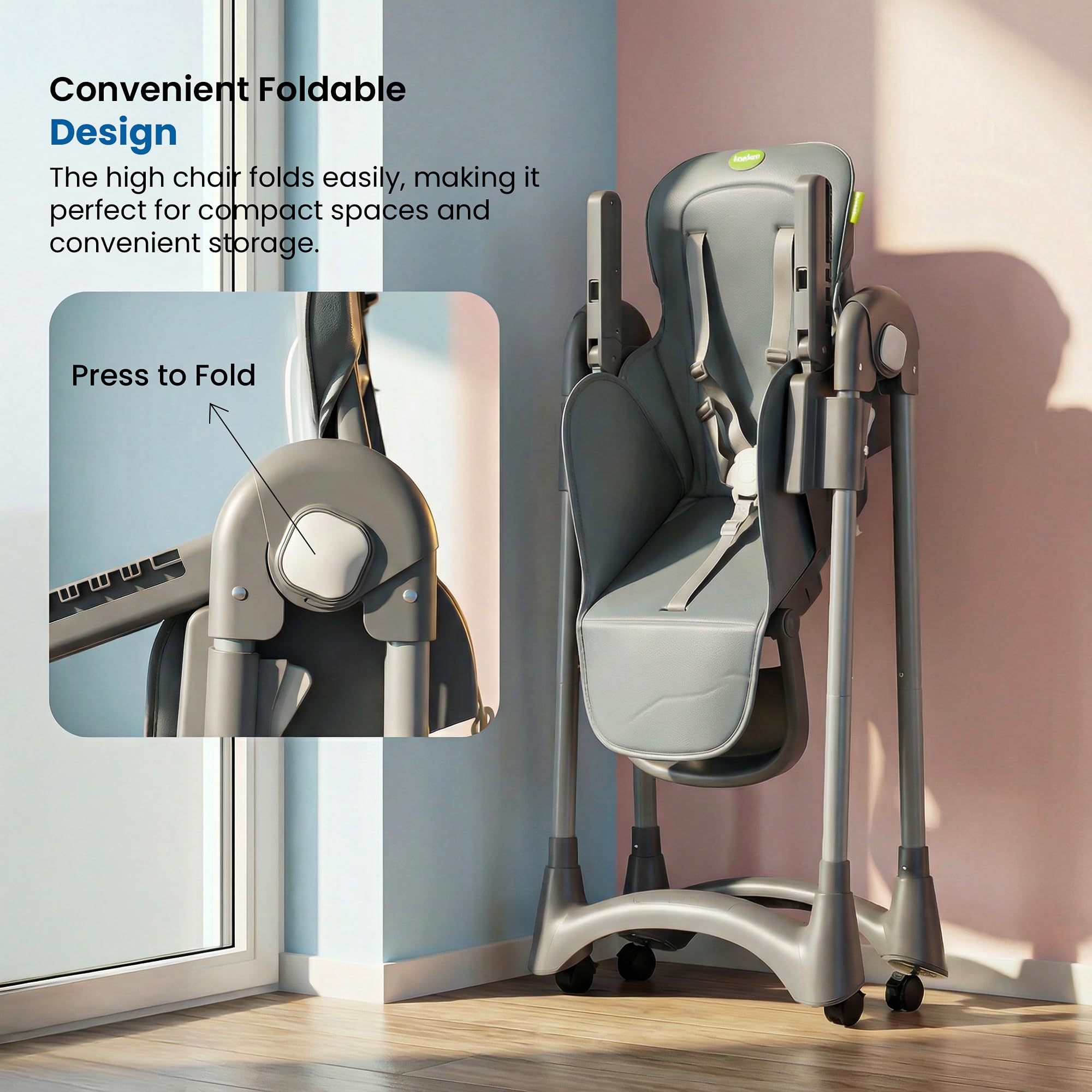 Baybee High Chair for Baby Adjustable Feeding Chair - Image 21