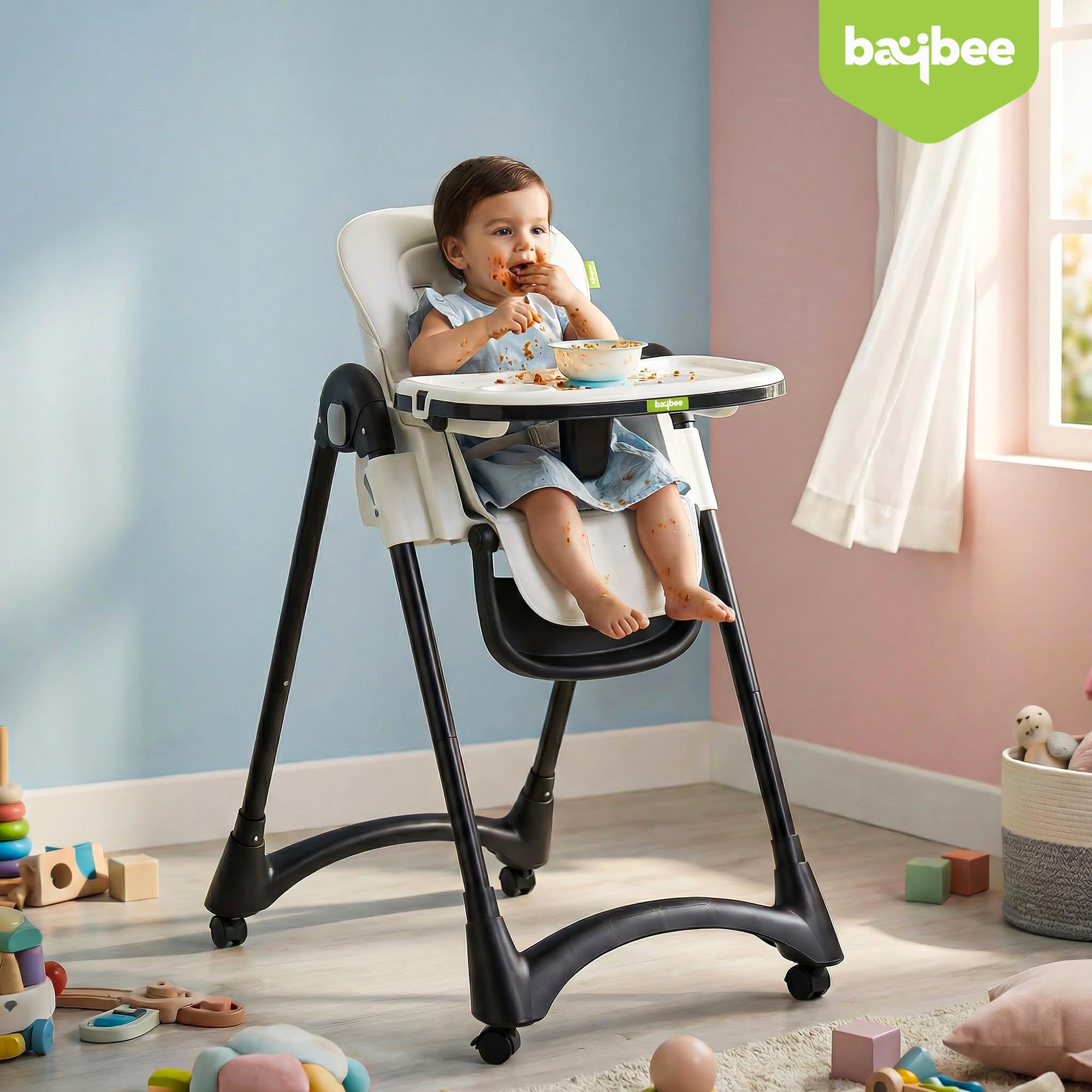 Baybee High Chair for Baby Adjustable Feeding Chair - Image 25
