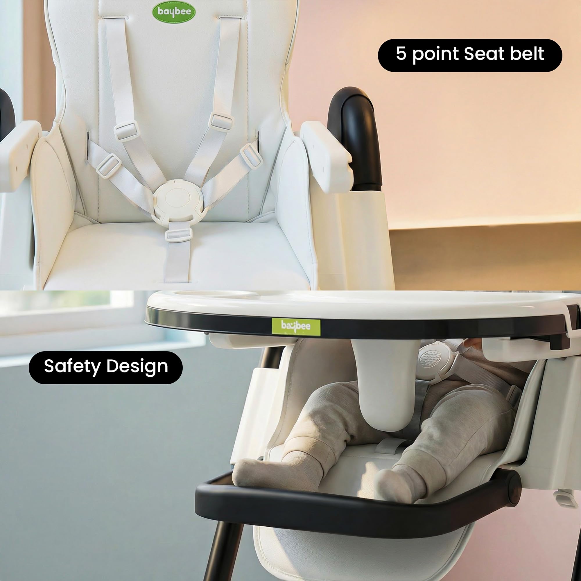 Baybee High Chair for Baby Adjustable Feeding Chair - Image 28