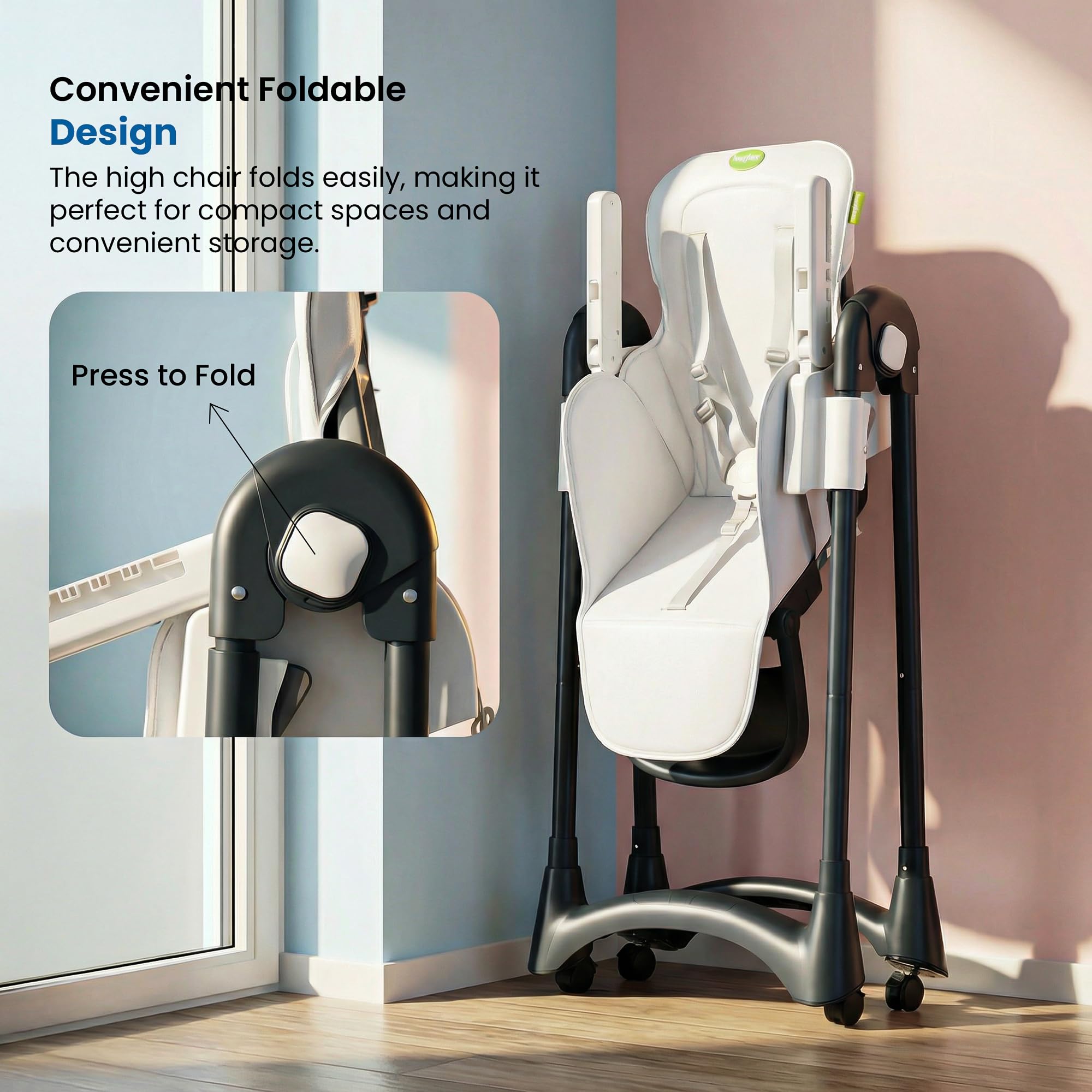 Baybee High Chair for Baby Adjustable Feeding Chair - Image 29