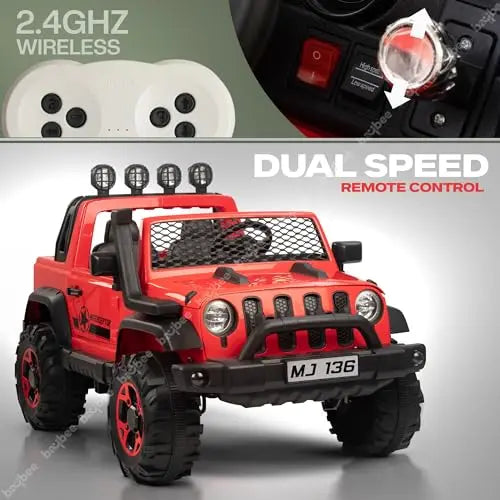 Baybee Atom Rechargeable Battery Operated Jeep for Kids - Image 7