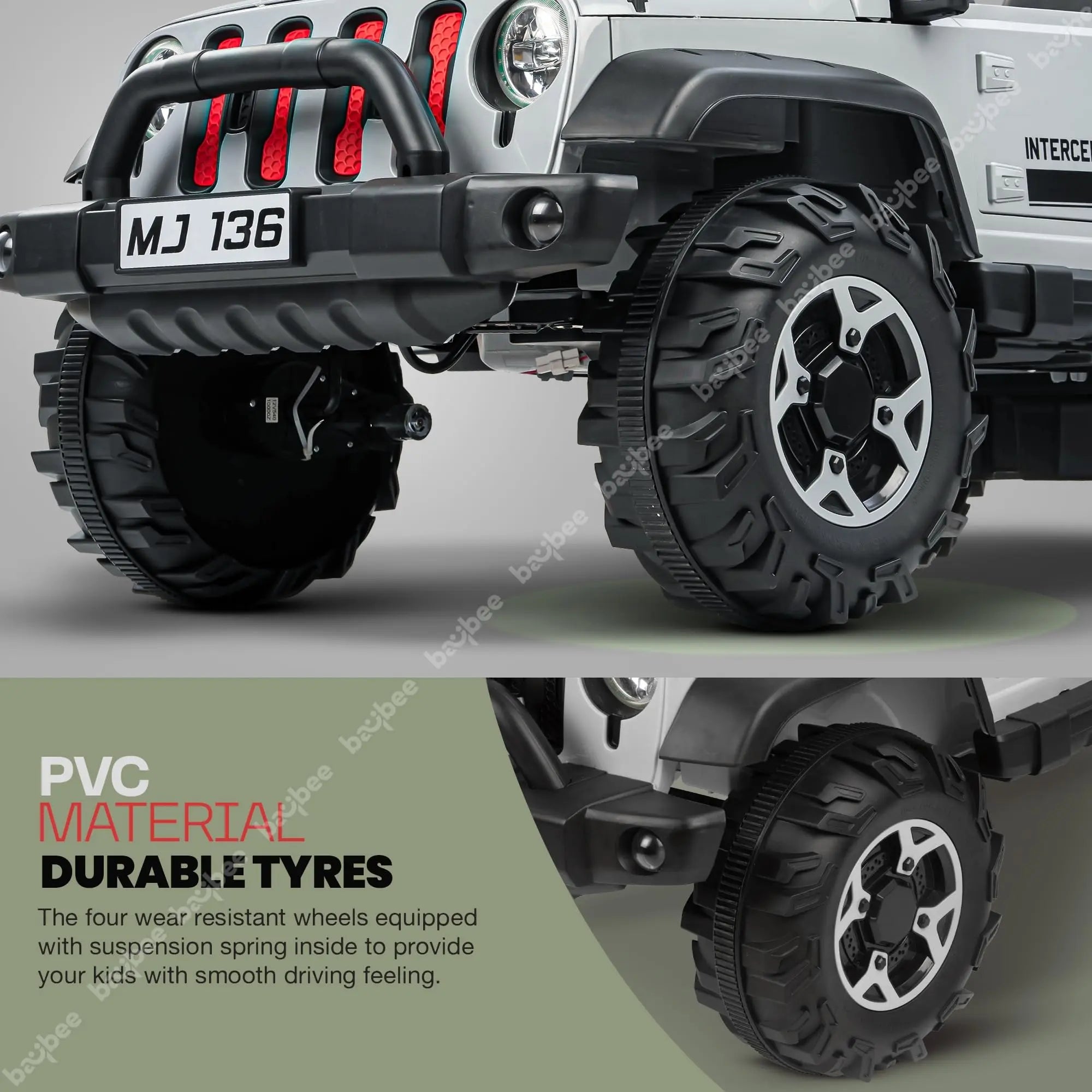 Baybee Atom Rechargeable Battery Operated Jeep for Kids - Image 13