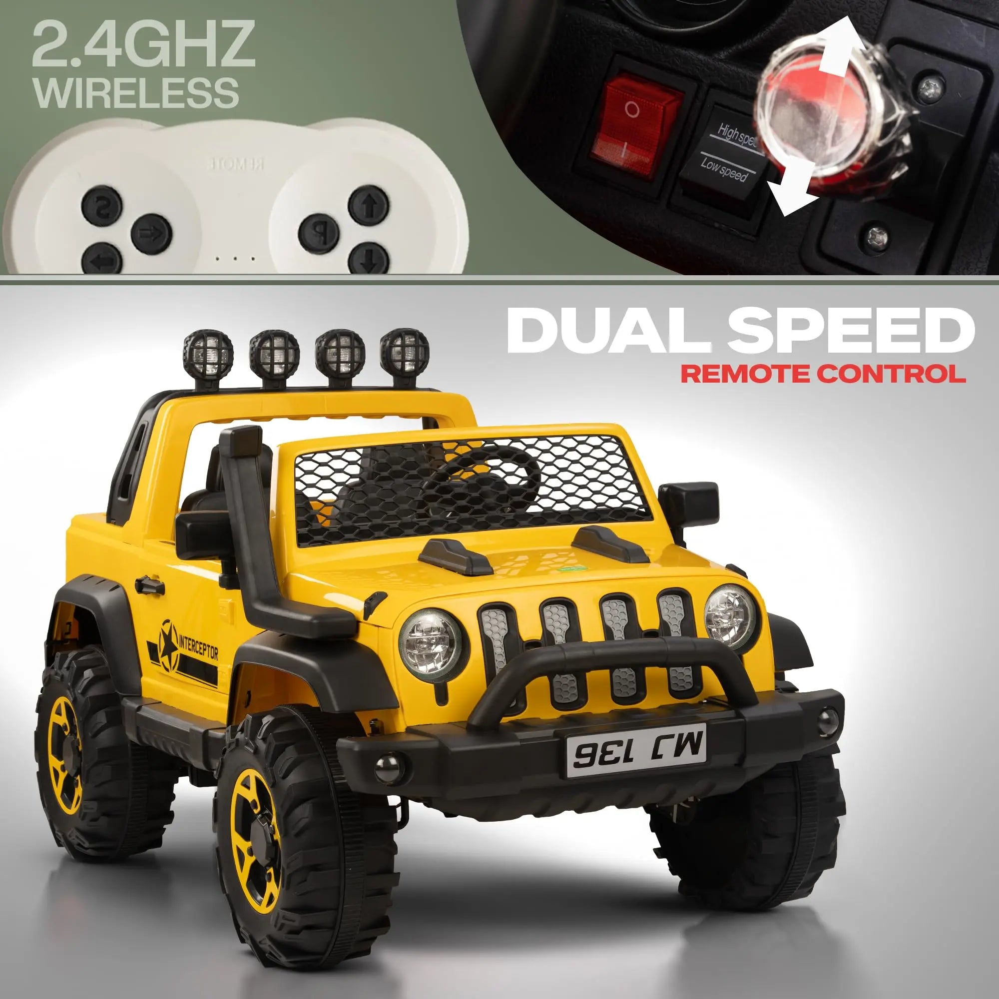 Baybee Atom Rechargeable Battery Operated Jeep for Kids - Image 18
