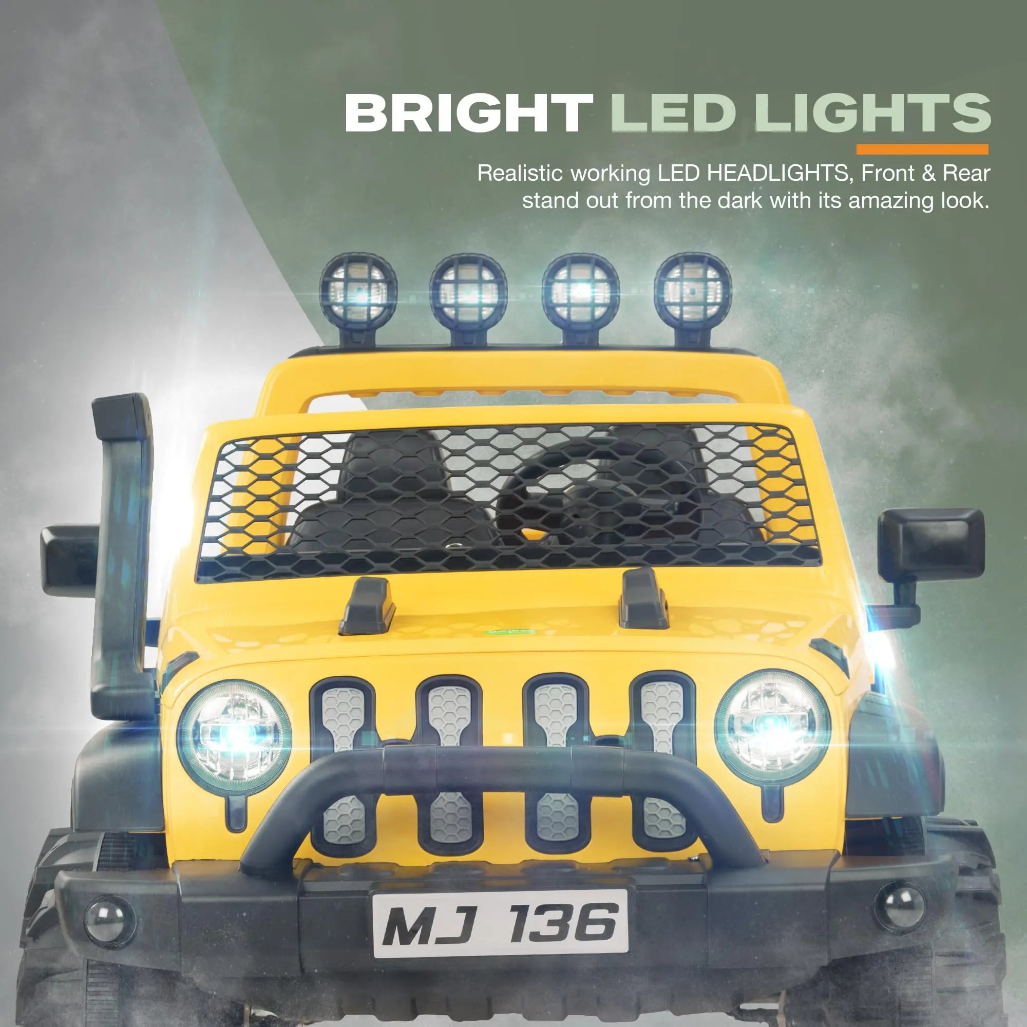 Baybee Atom Rechargeable Battery Operated Jeep for Kids - Image 19