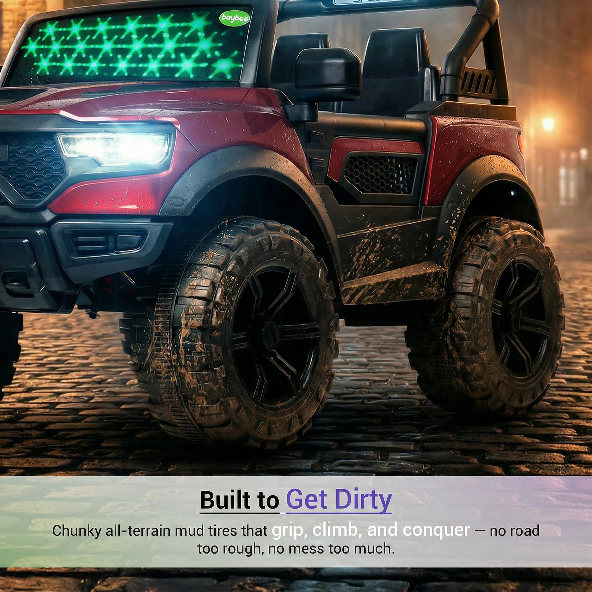 Baybee Run 4X4 Kids Battery Operated Jeep for Kids  (Painted) - Image 32