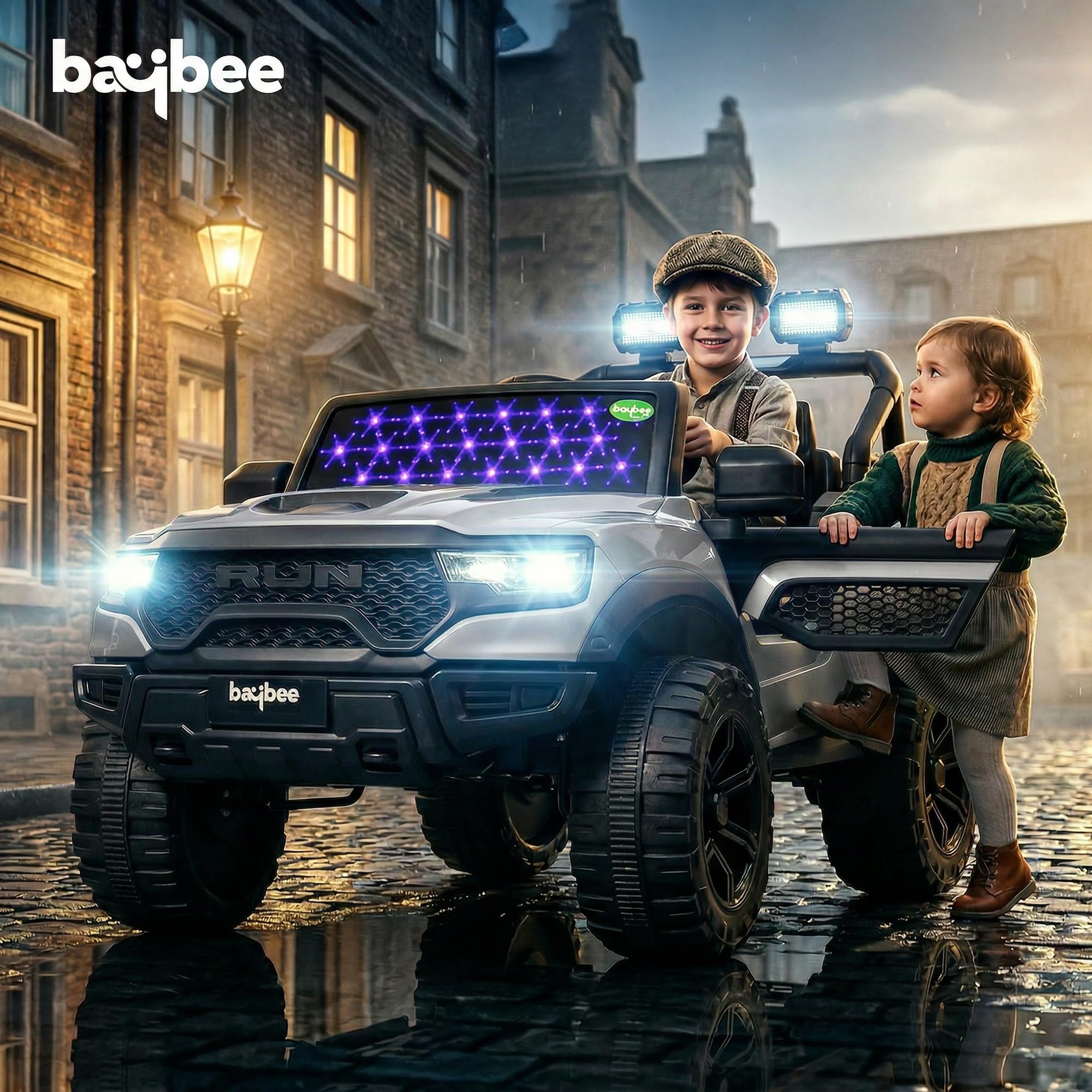 Baybee Run 4X4 Kids Battery Operated Jeep for Kids  (Painted) - Image 36