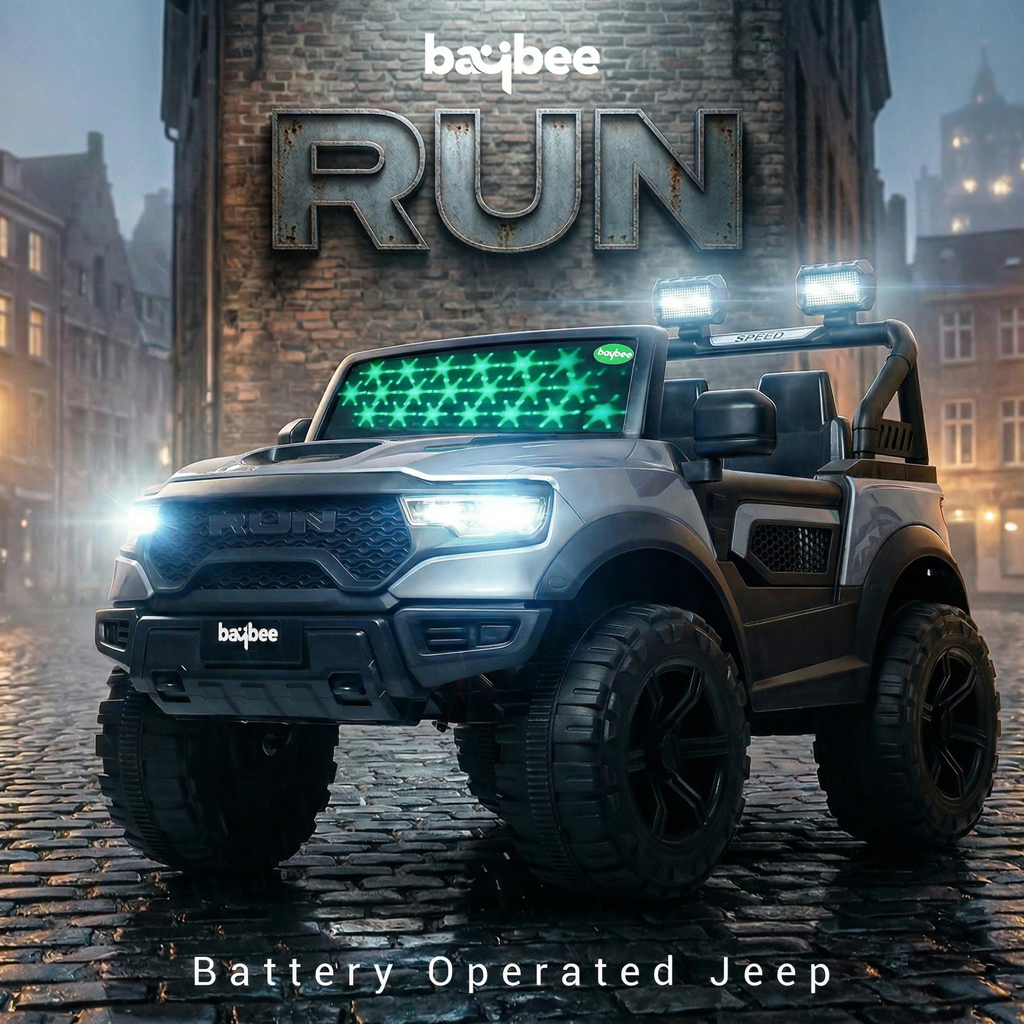 Baybee Run 4X4 Kids Battery Operated Jeep for Kids  (Painted) - Image 43