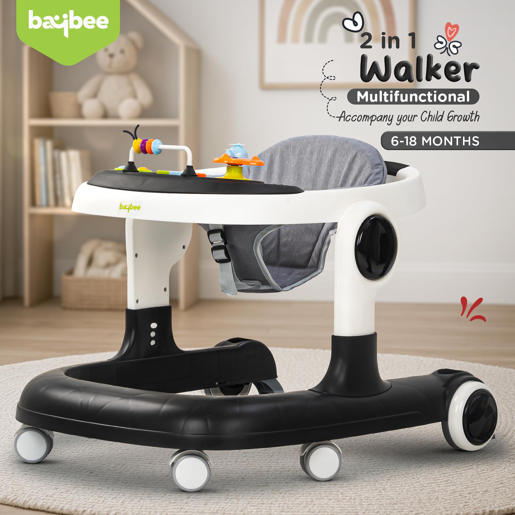Baybee 2-in-1 Baby Walker For Kids - Image 10