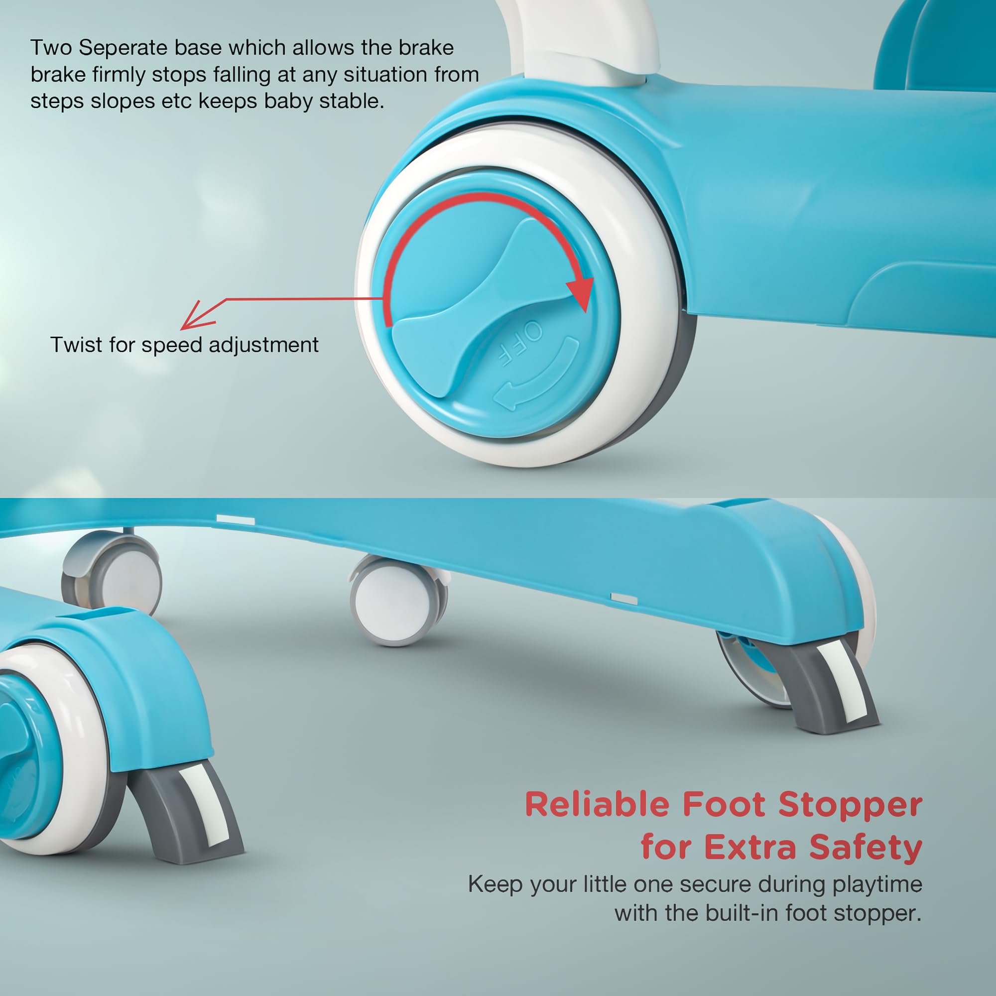 Baybee 2-in-1 Baby Walker For Kids - Image 19