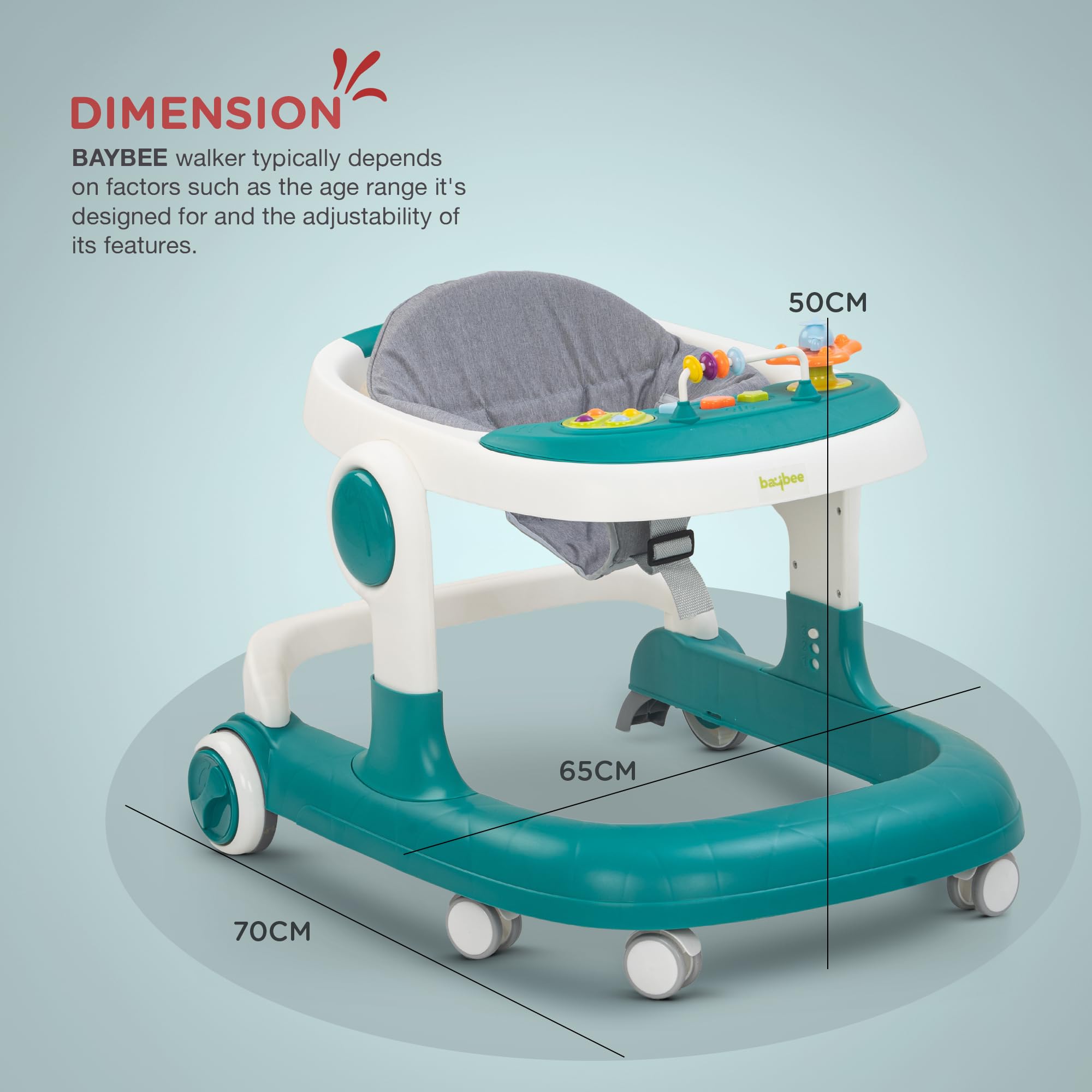 Baybee 2-in-1 Baby Walker For Kids - Image 28