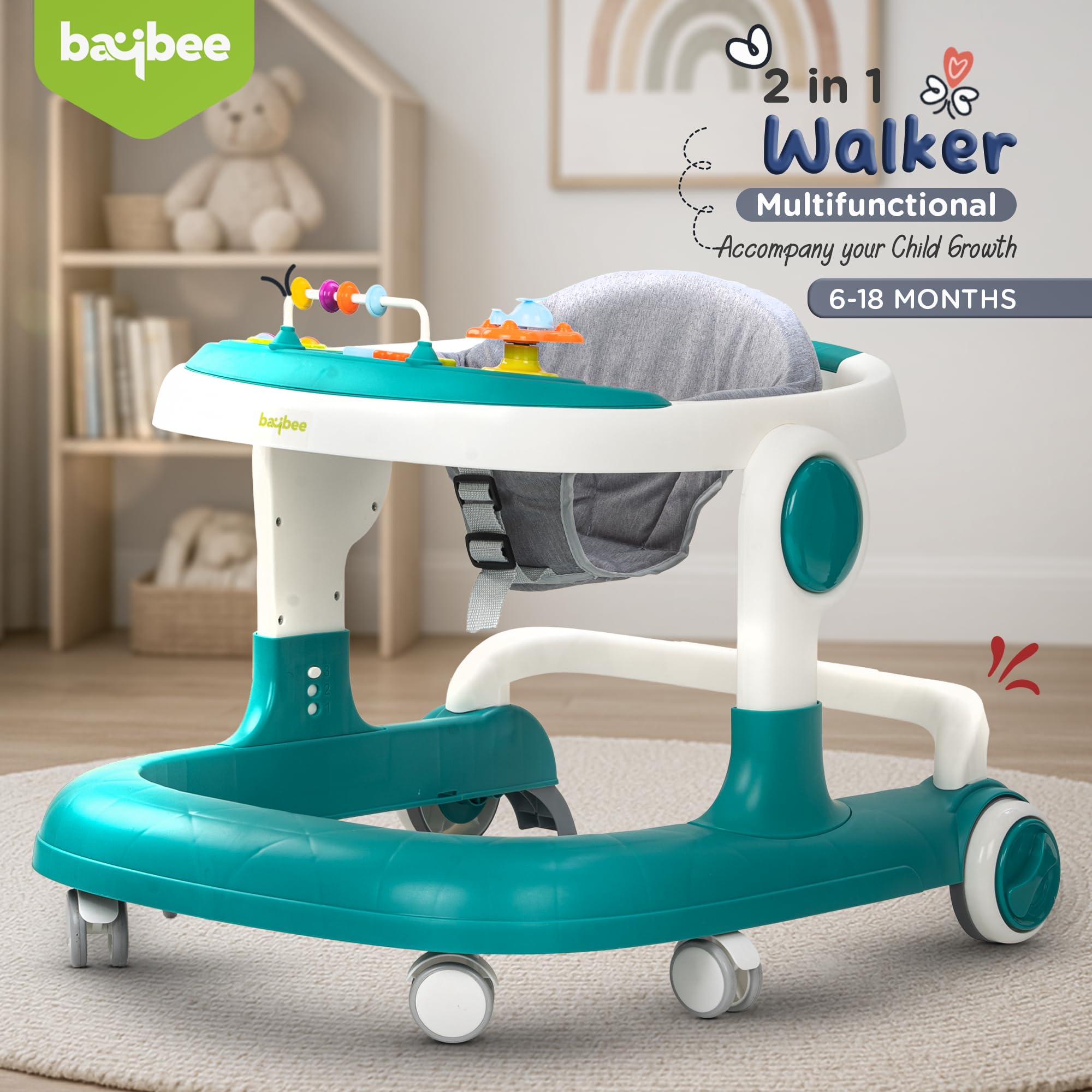 Baybee 2-in-1 Baby Walker For Kids - Image 30