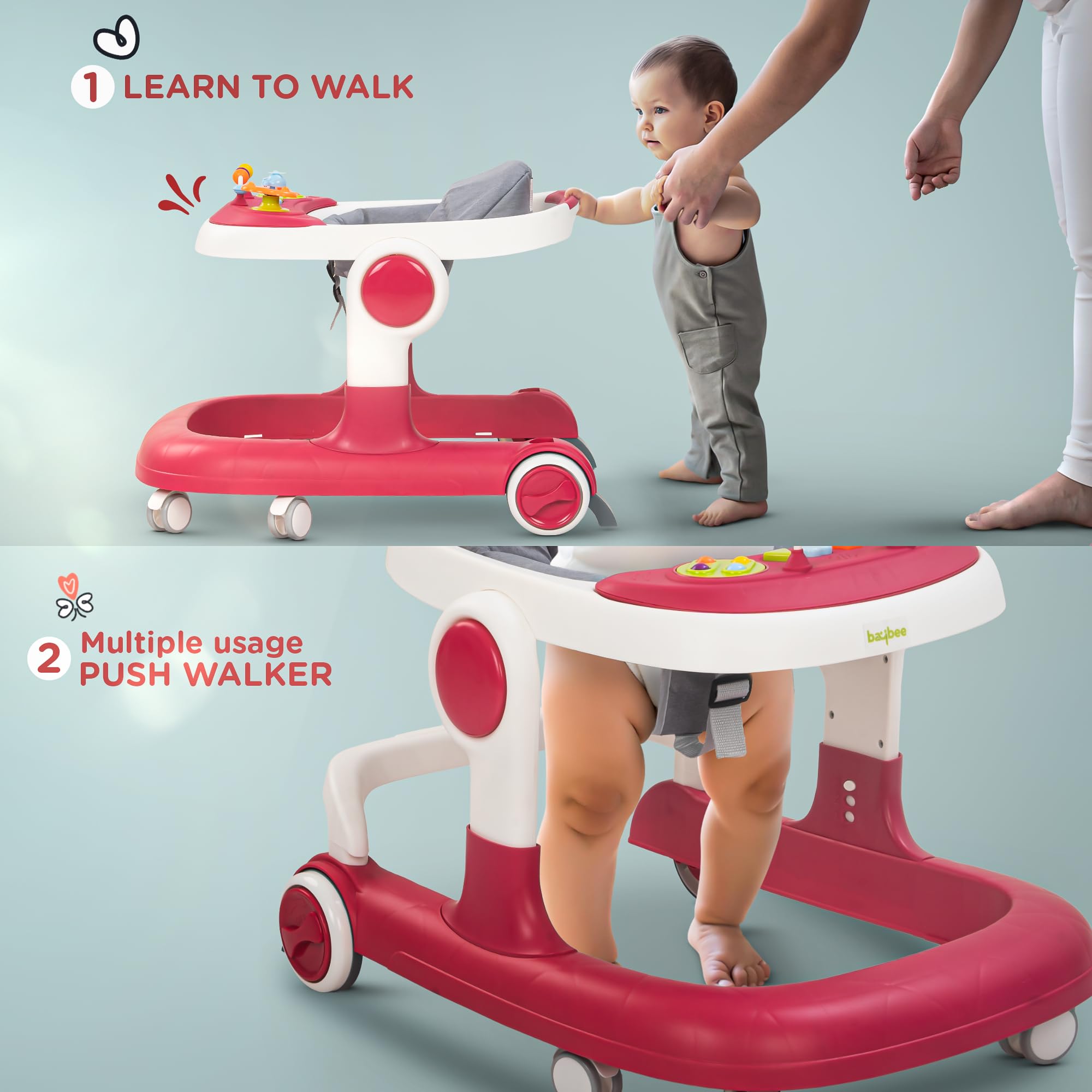 Baybee 2-in-1 Baby Walker For Kids - Image 34