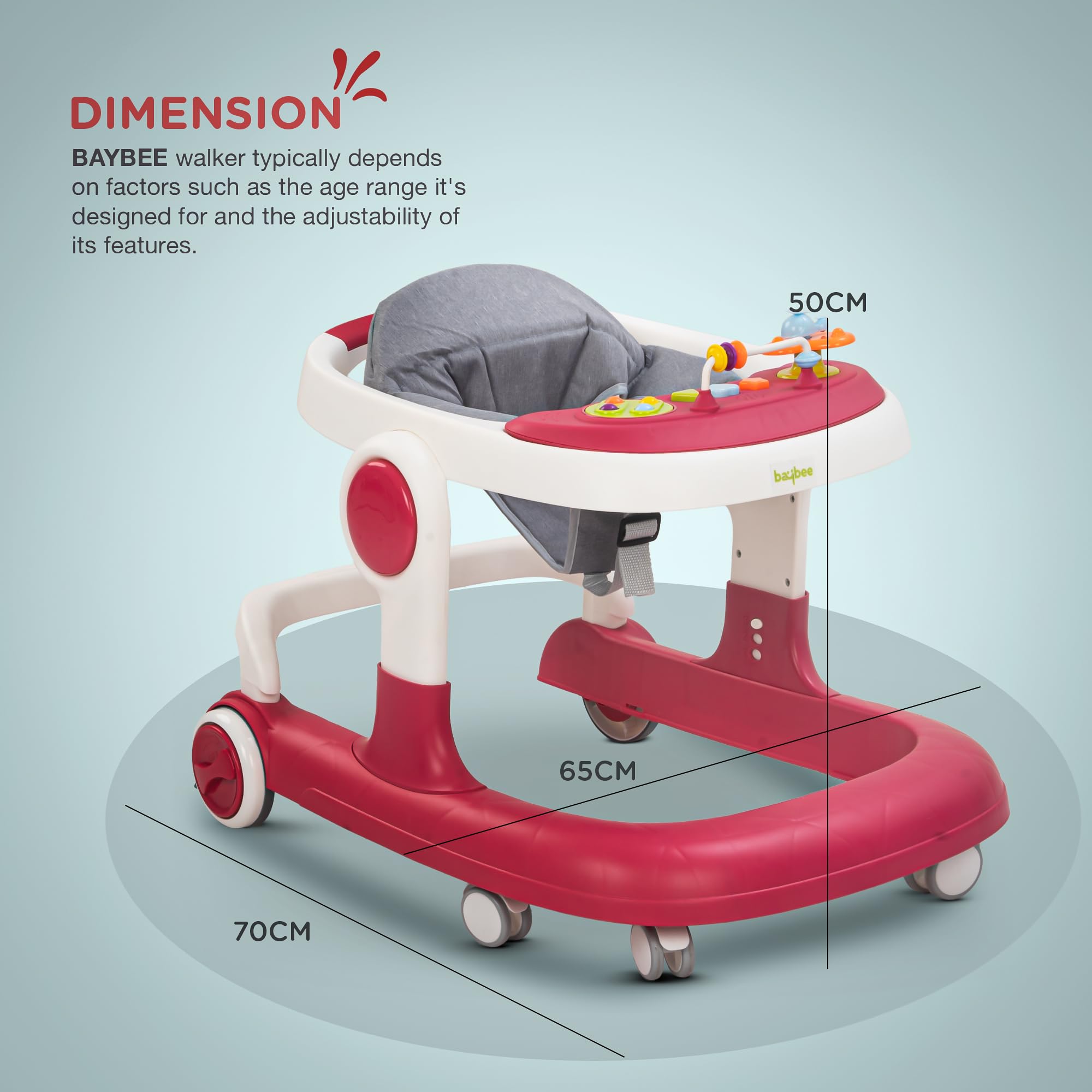Baybee 2-in-1 Baby Walker For Kids - Image 38