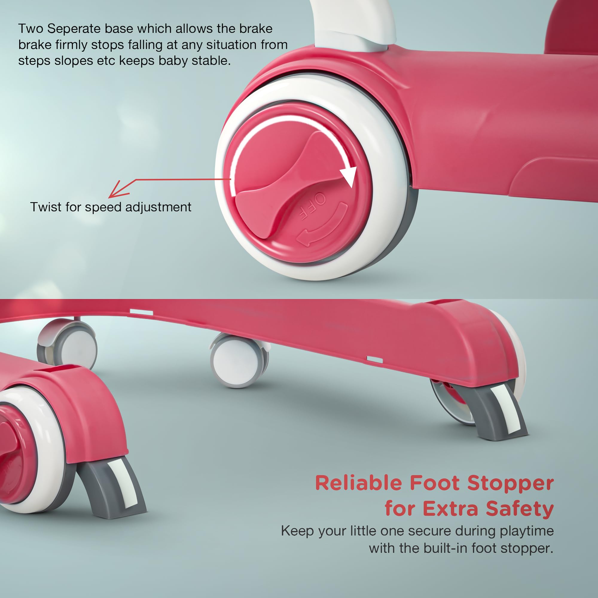 Baybee 2-in-1 Baby Walker For Kids - Image 39