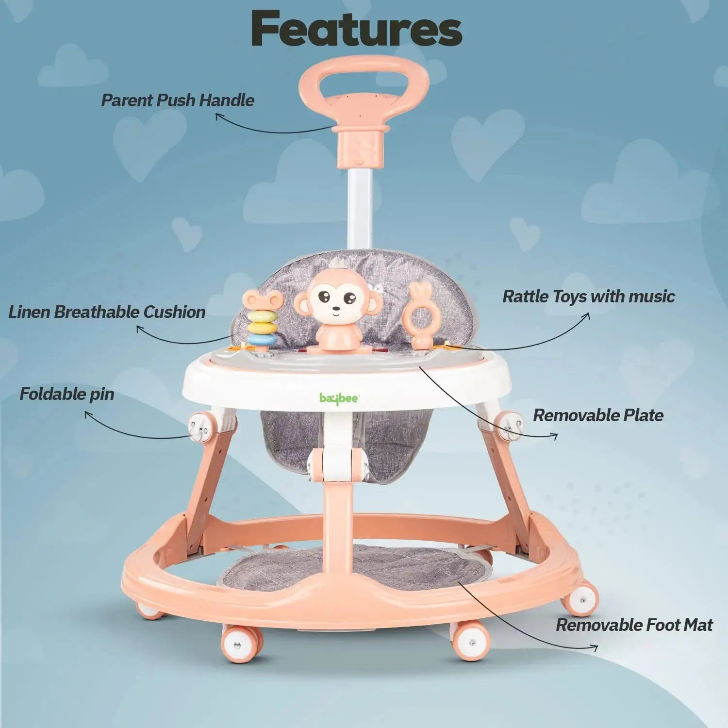 Baybee Drono Pro Baby Walker for Kids - Image 3