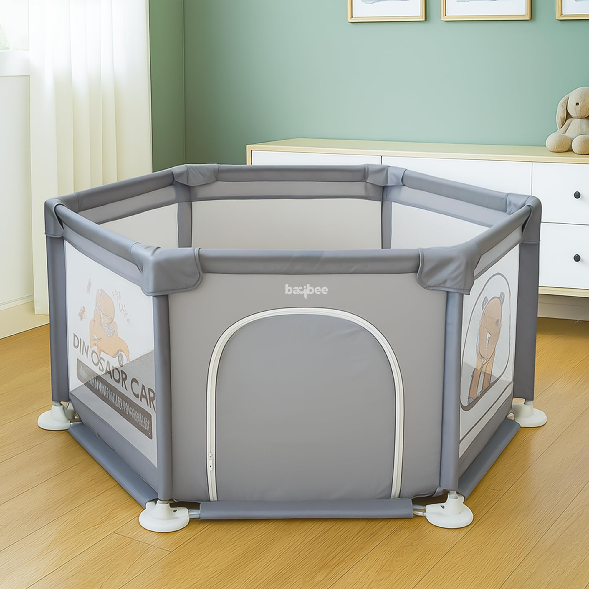 Baybee_Neo_Kids_Playpen_for_Babies_Baby_Activity_Playards_wi_01 Baybee Neo Kids Playpen for Babies Baby Activity Playards with Zipper Lock - Image 1