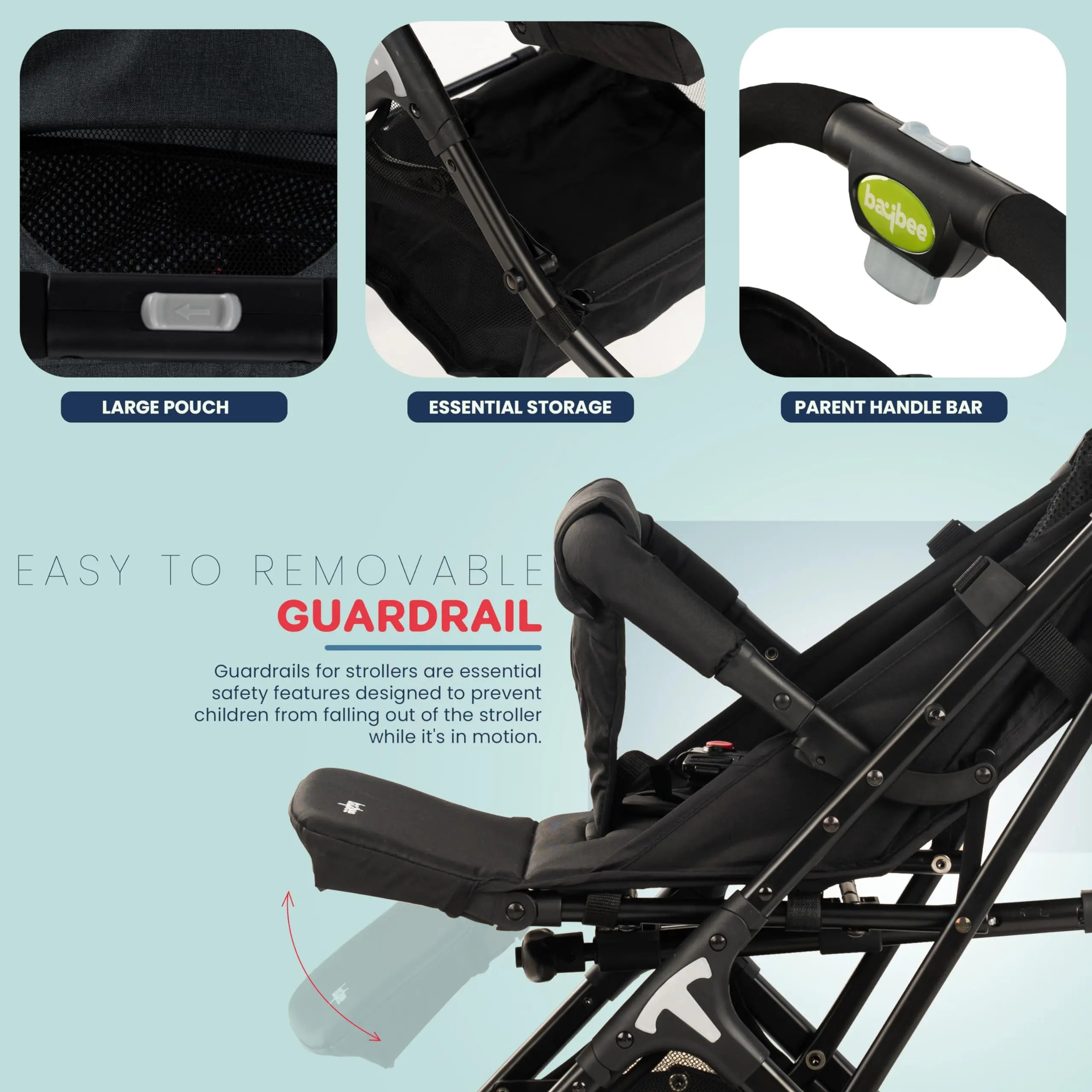 Baybee Infant Baby Pram Stroller for Newborn - Image 4