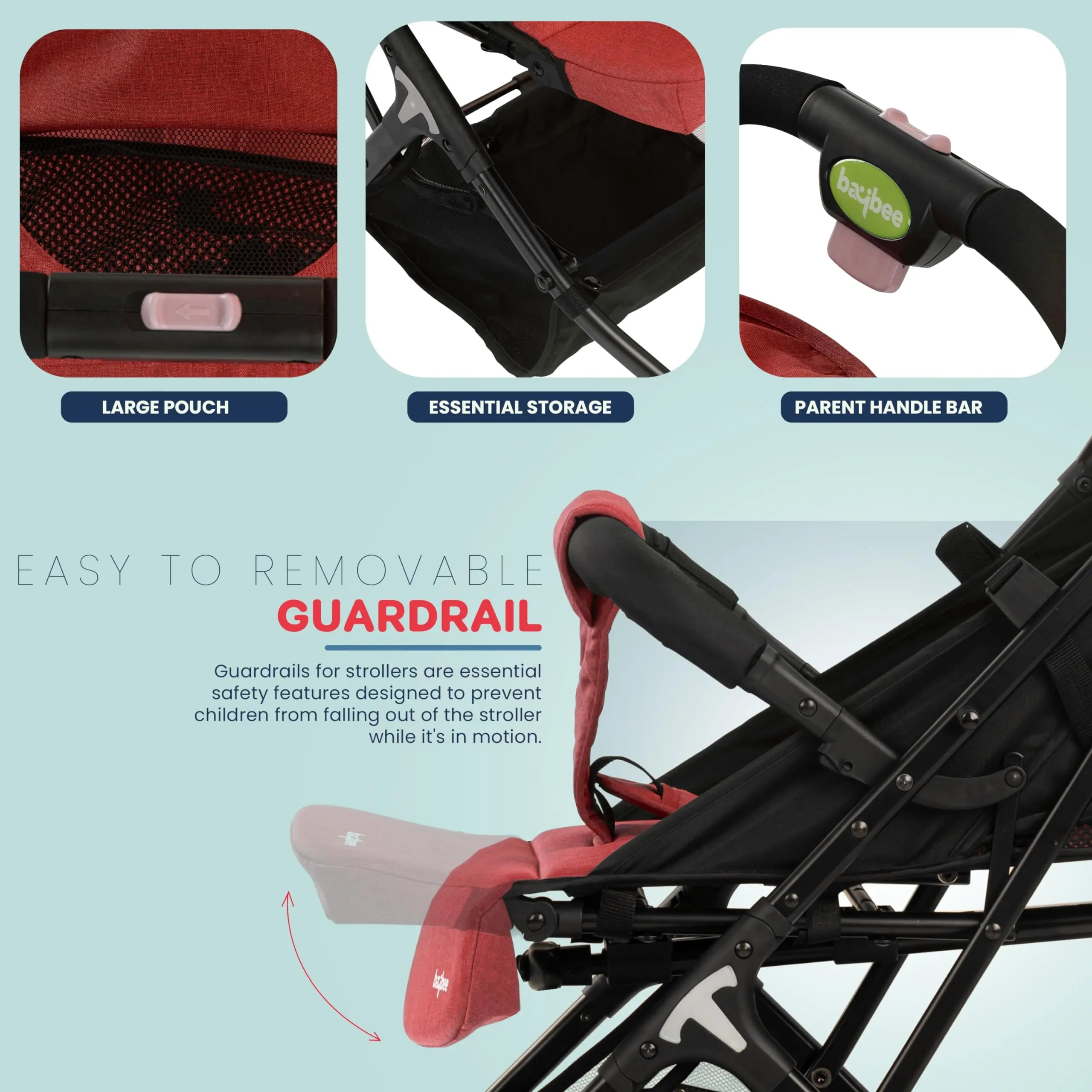 Baybee Infant Baby Pram Stroller for Newborn - Image 22