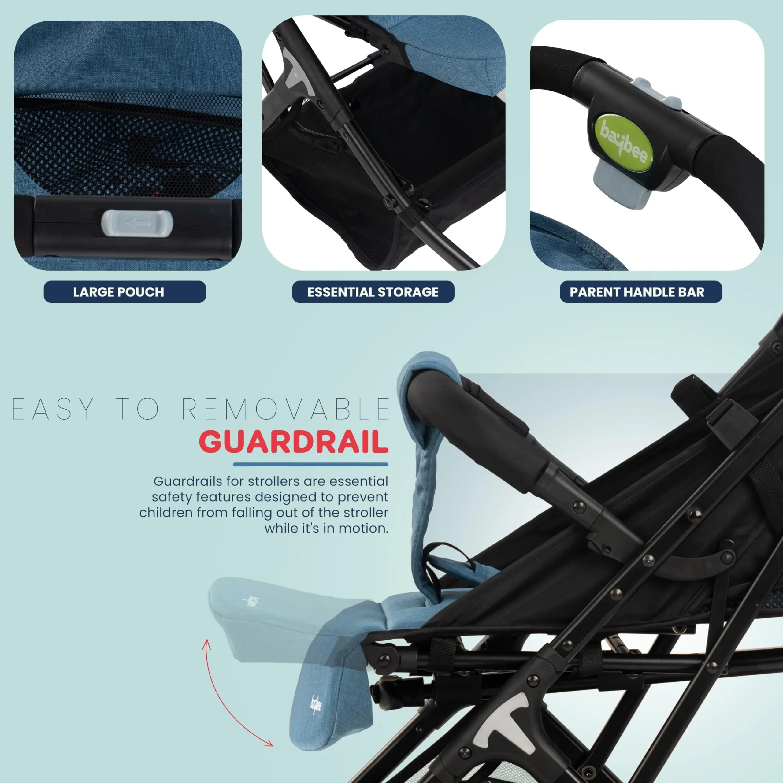 Baybee Infant Baby Pram Stroller for Newborn - Image 31