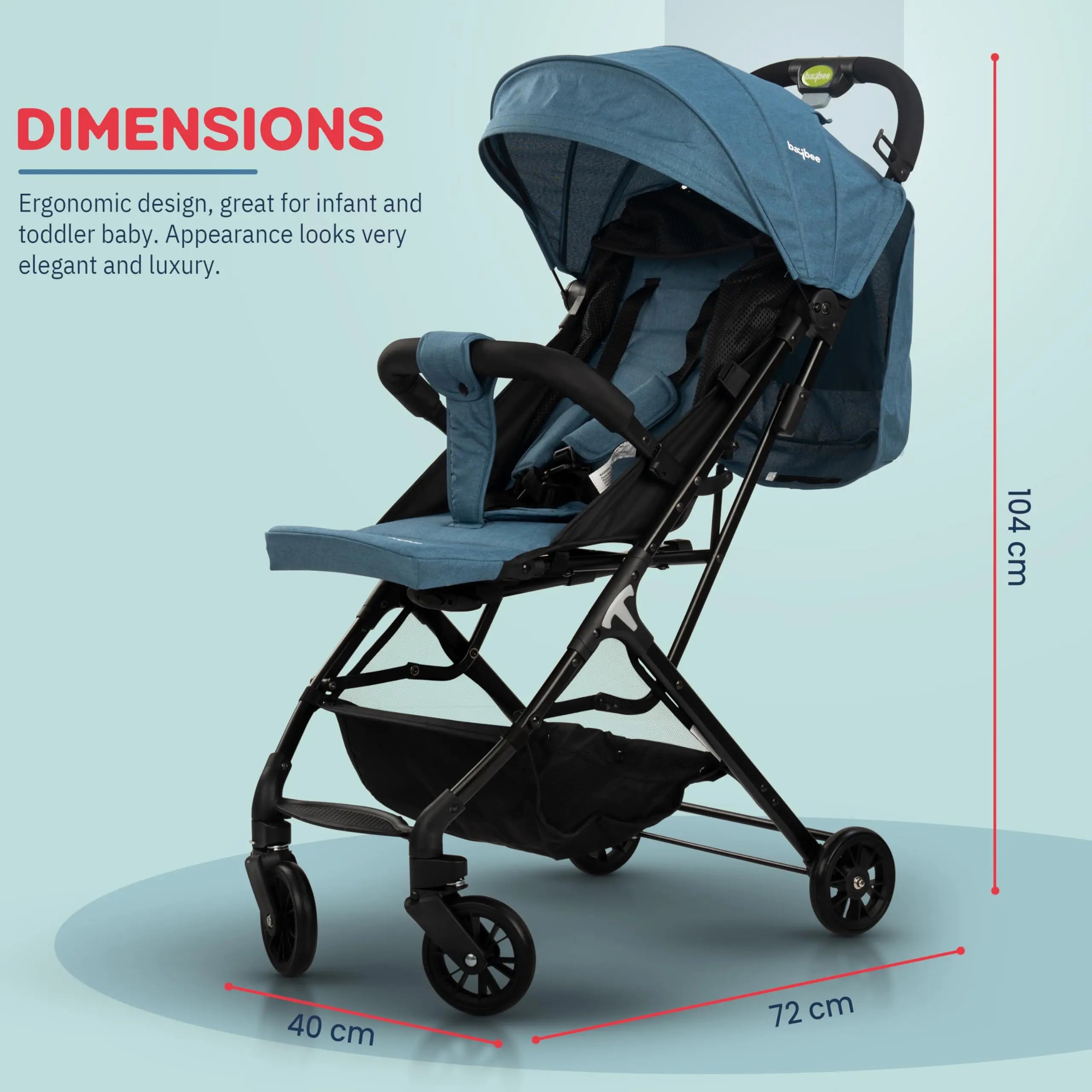 Baybee Infant Baby Pram Stroller for Newborn - Image 36