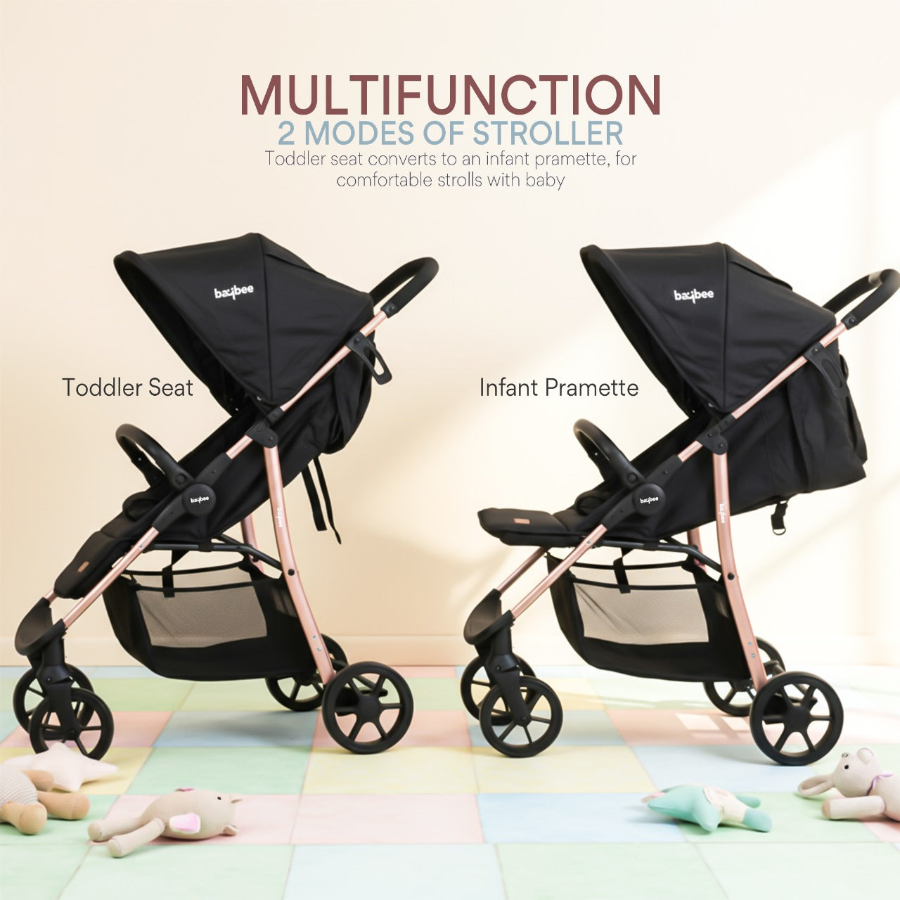 Baybee Infant Baby Pram Stroller for Newborn Babies - Image 3