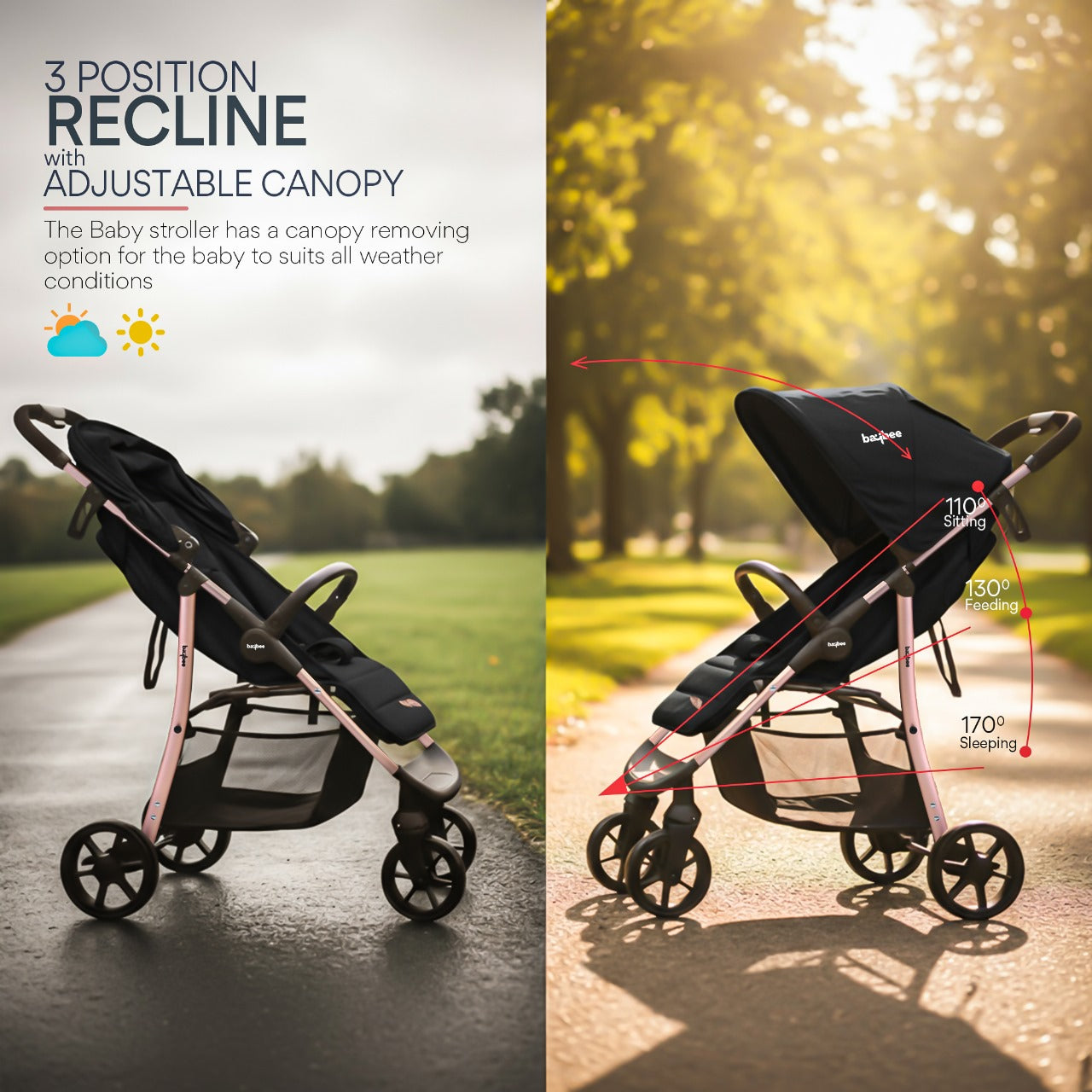 Baybee Infant Baby Pram Stroller for Newborn Babies - Image 4