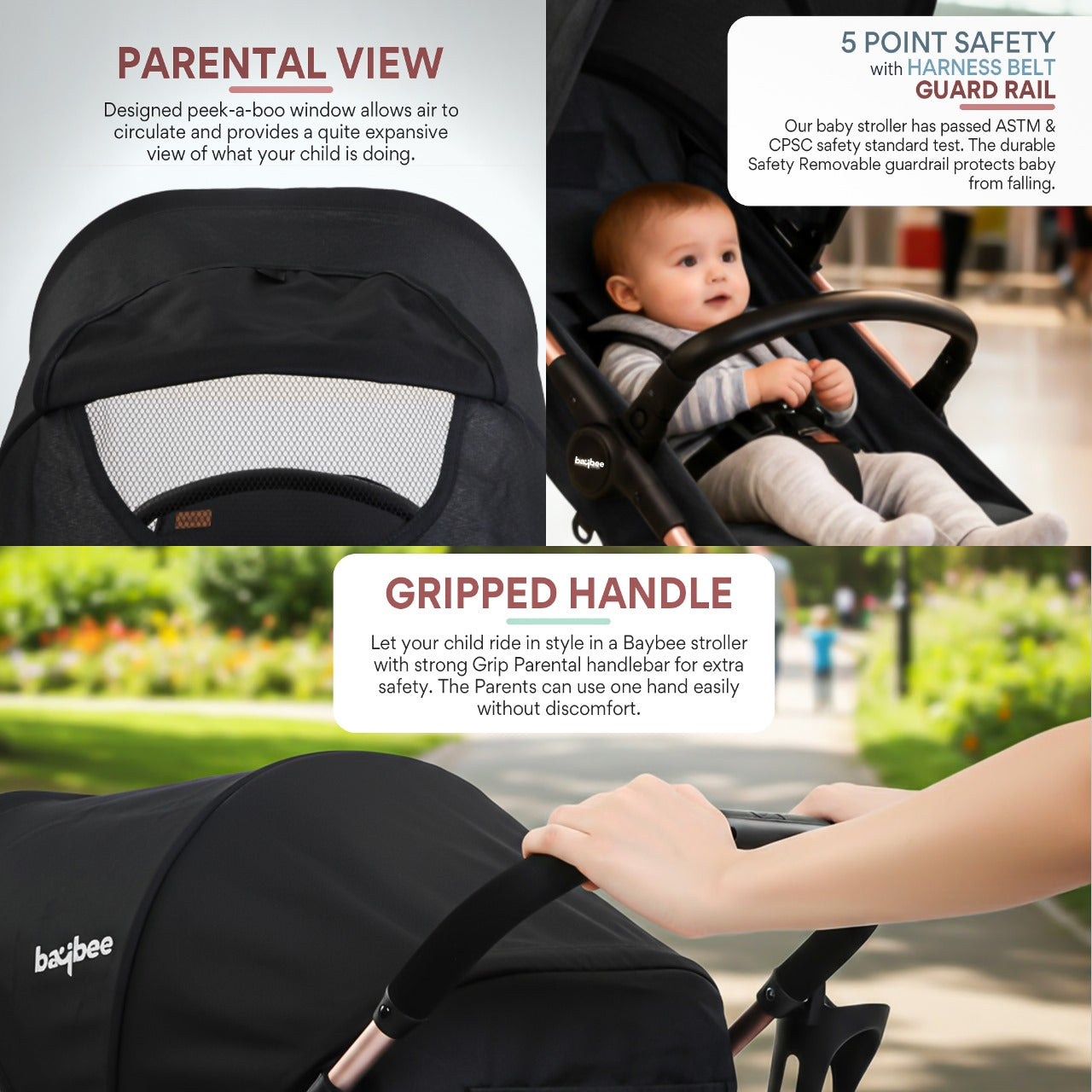 Baybee Infant Baby Pram Stroller for Newborn Babies - Image 7