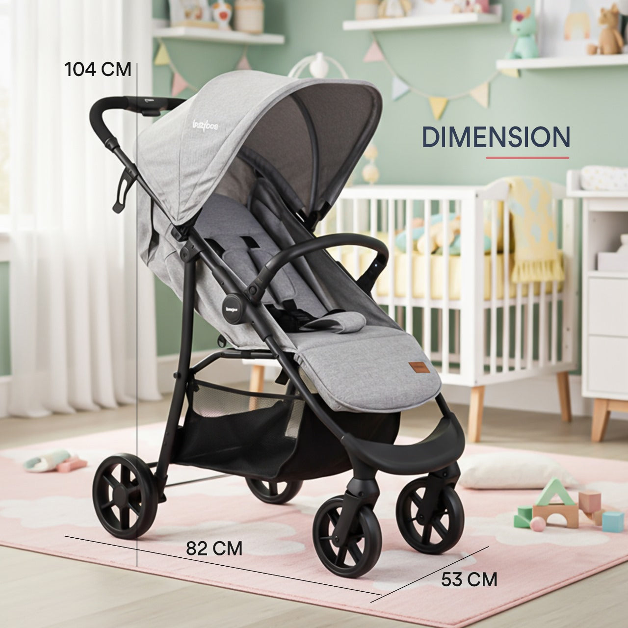 Baybee Infant Baby Pram Stroller for Newborn Babies - Image 18