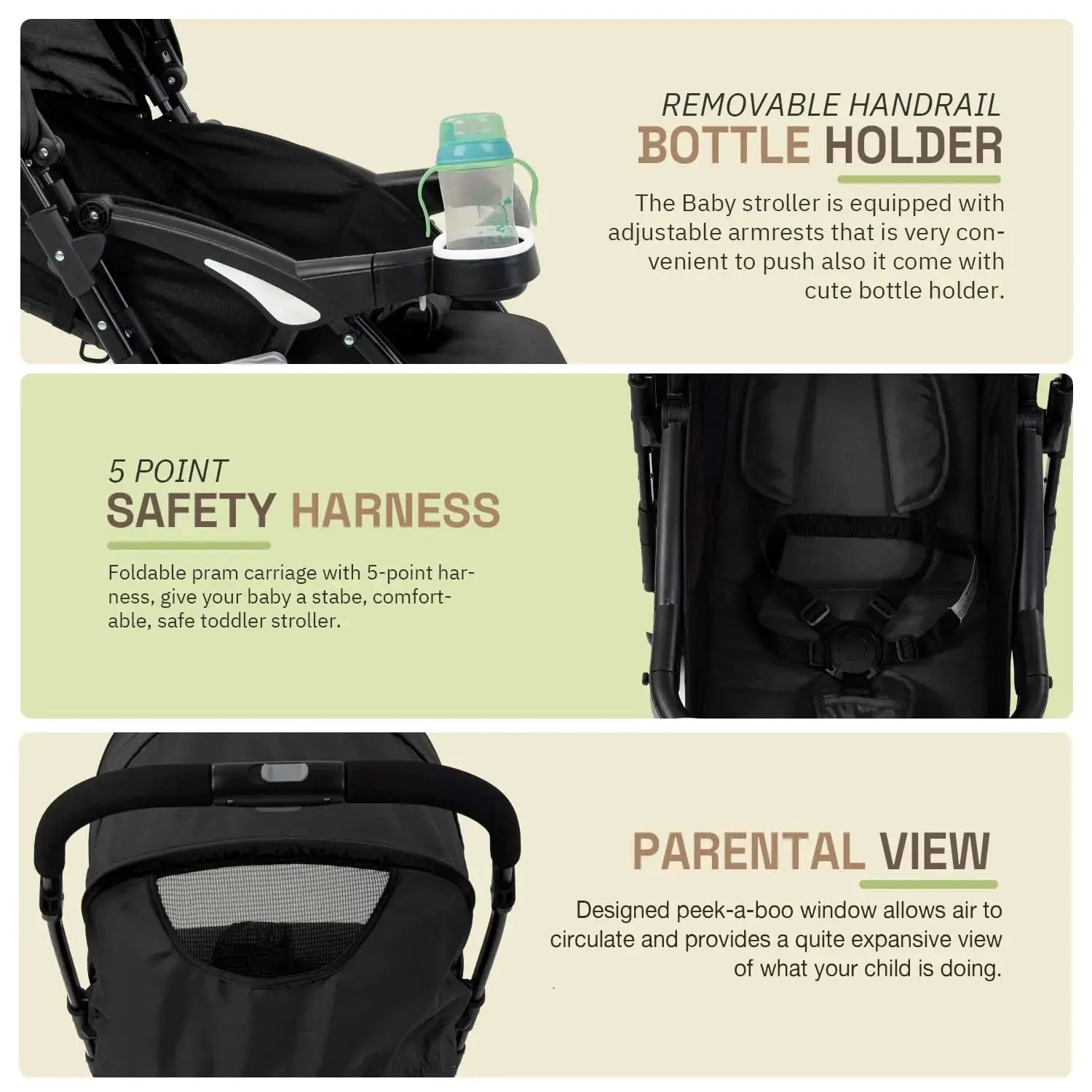 Baybee Portable Infant Baby Stroller for Babies - Image 6