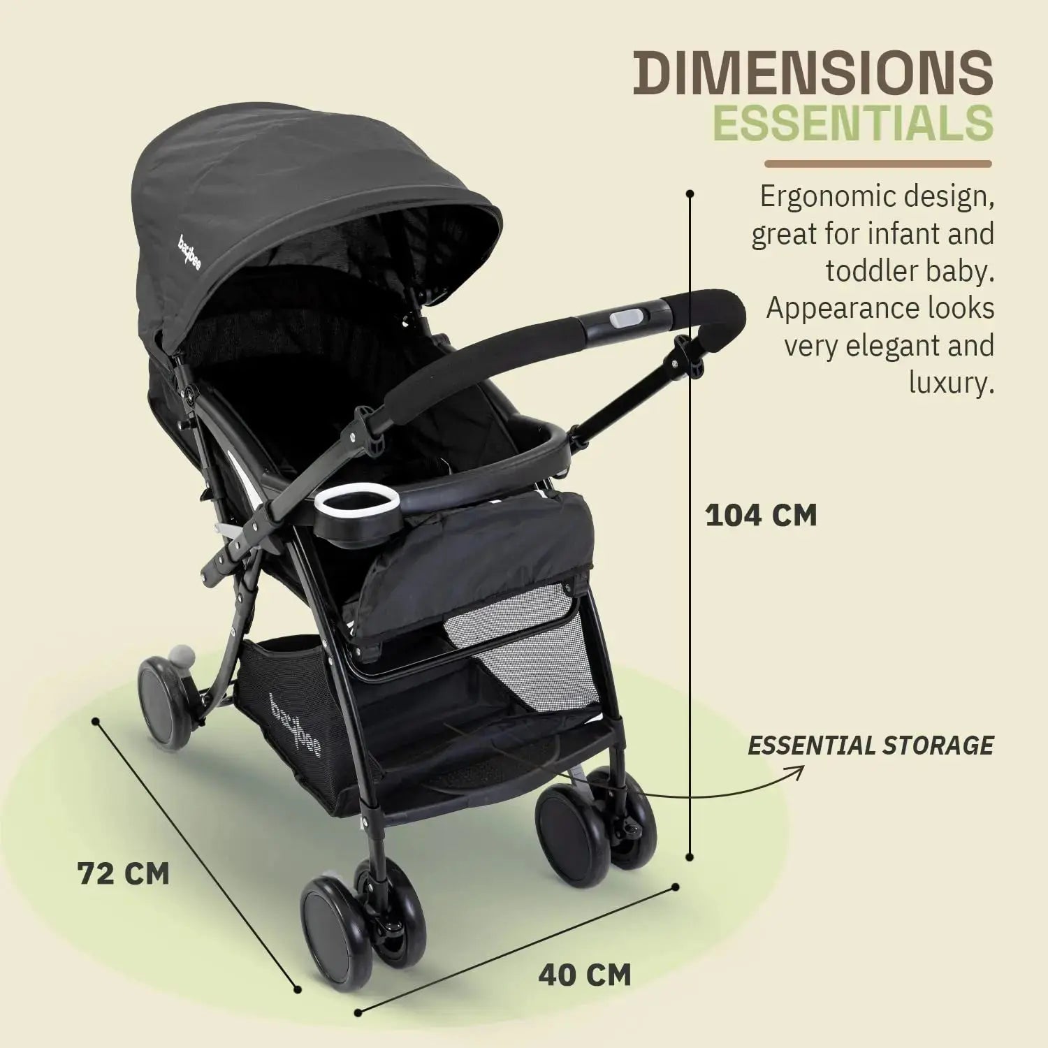 Baybee Portable Infant Baby Stroller for Babies - Image 8