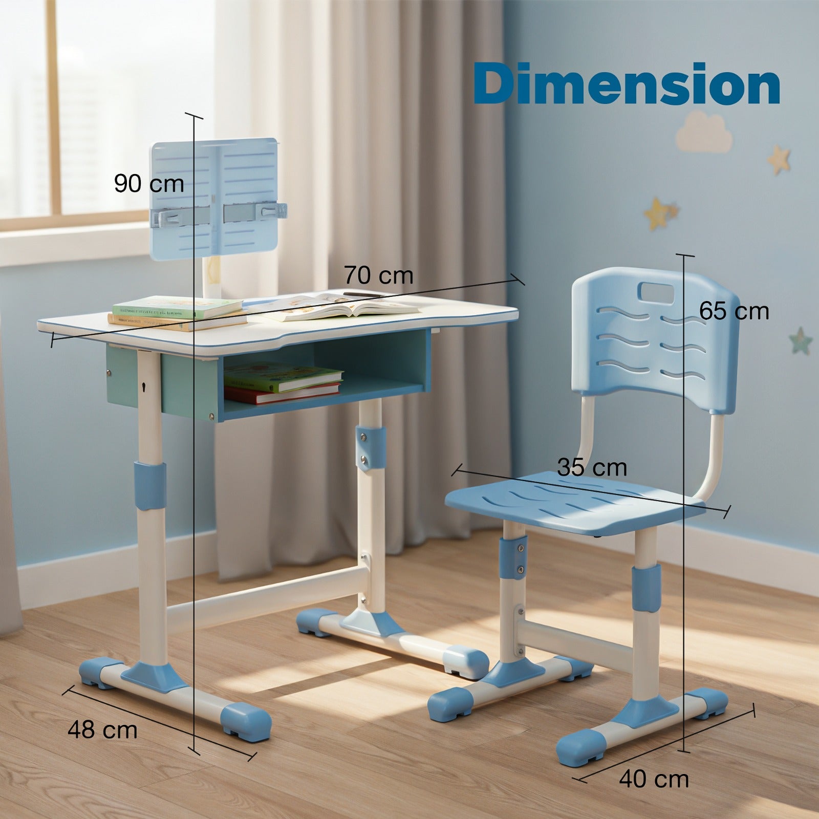 Baybee Height Adjustable Study Table and Chair Set for Kids Study Table - Image 14