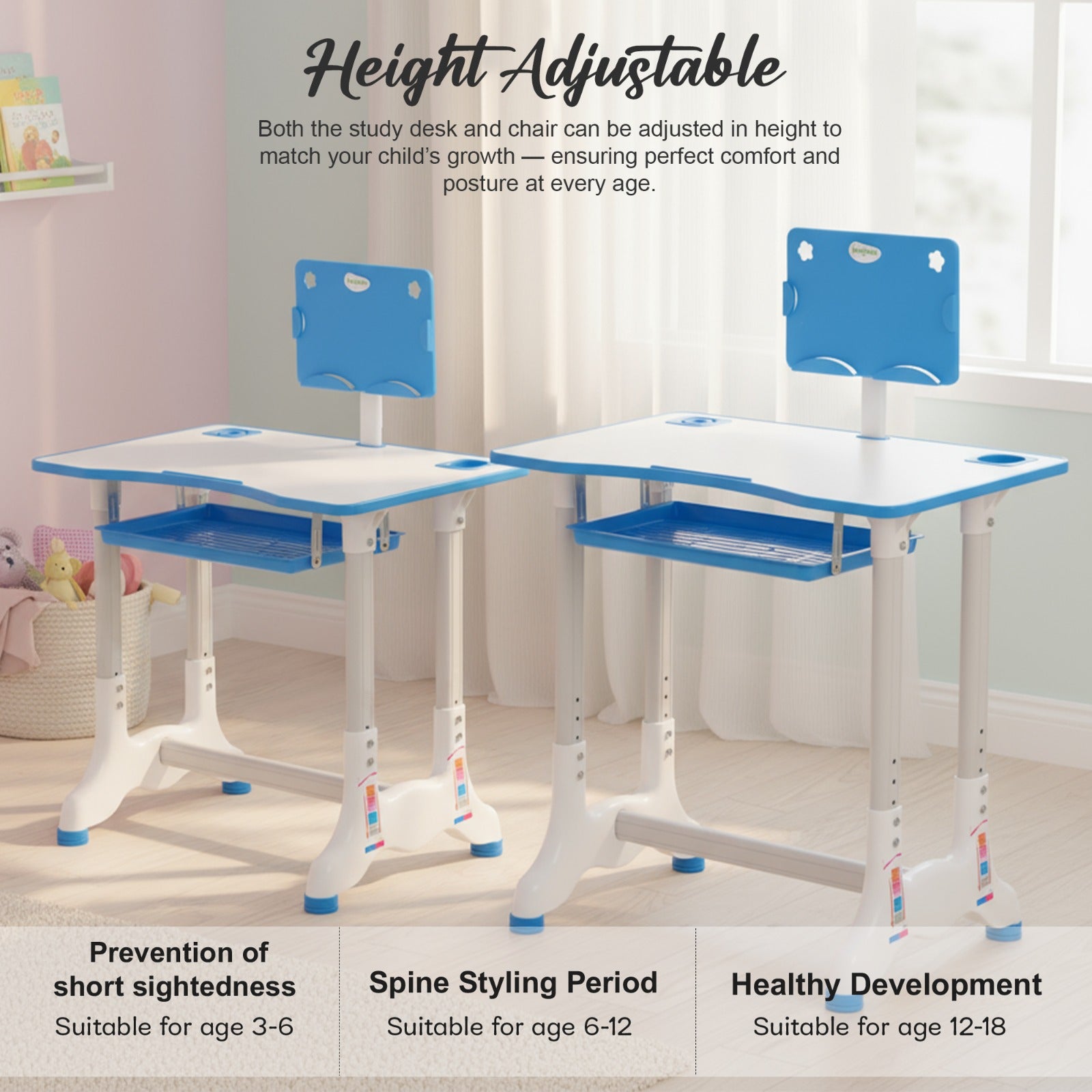 Baybee Study Table with Chair Set for Kids Students - Image 4