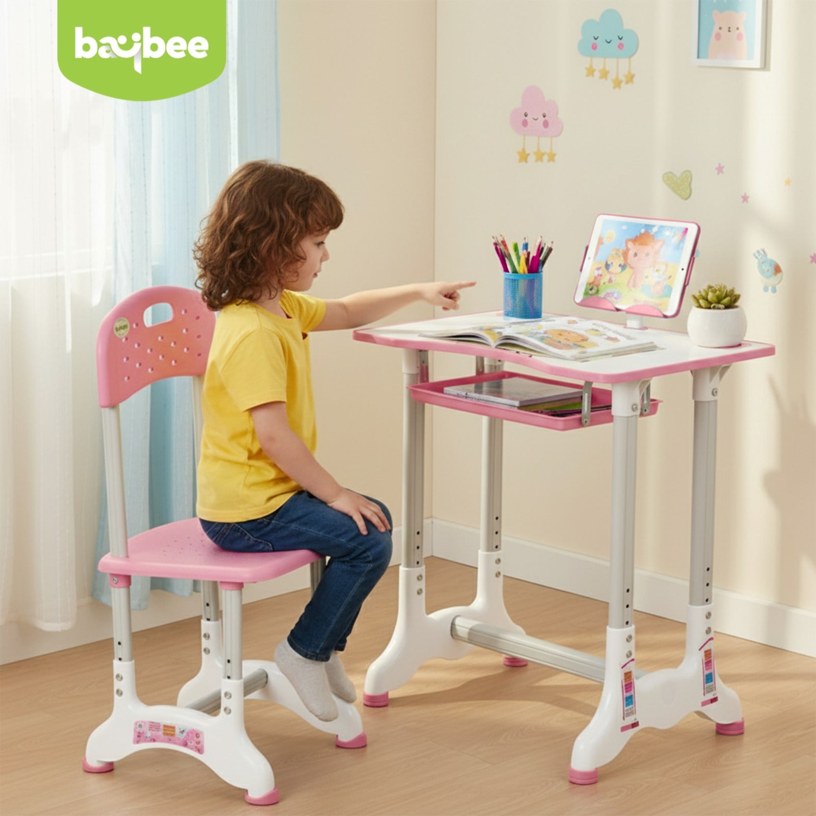 Baybee Study Table with Chair Set for Kids Students - Image 11