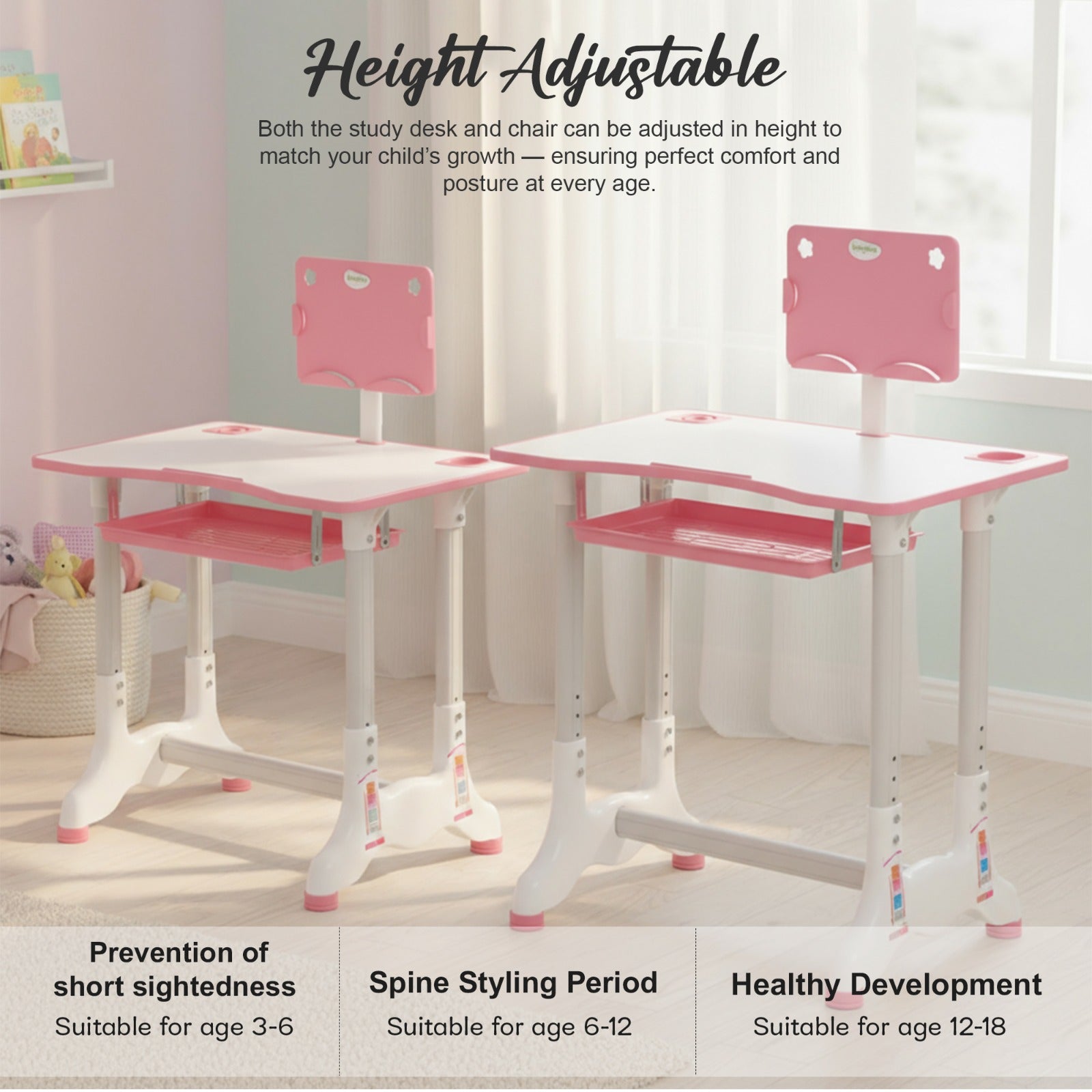 Baybee Study Table with Chair Set for Kids Students - Image 12