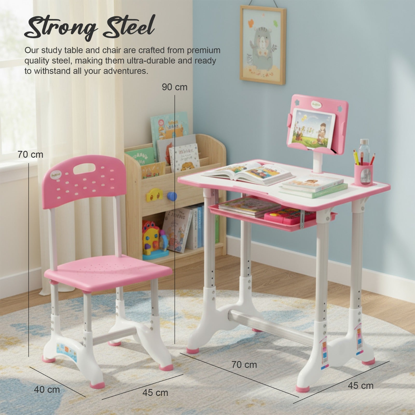 Baybee Study Table with Chair Set for Kids Students - Image 16