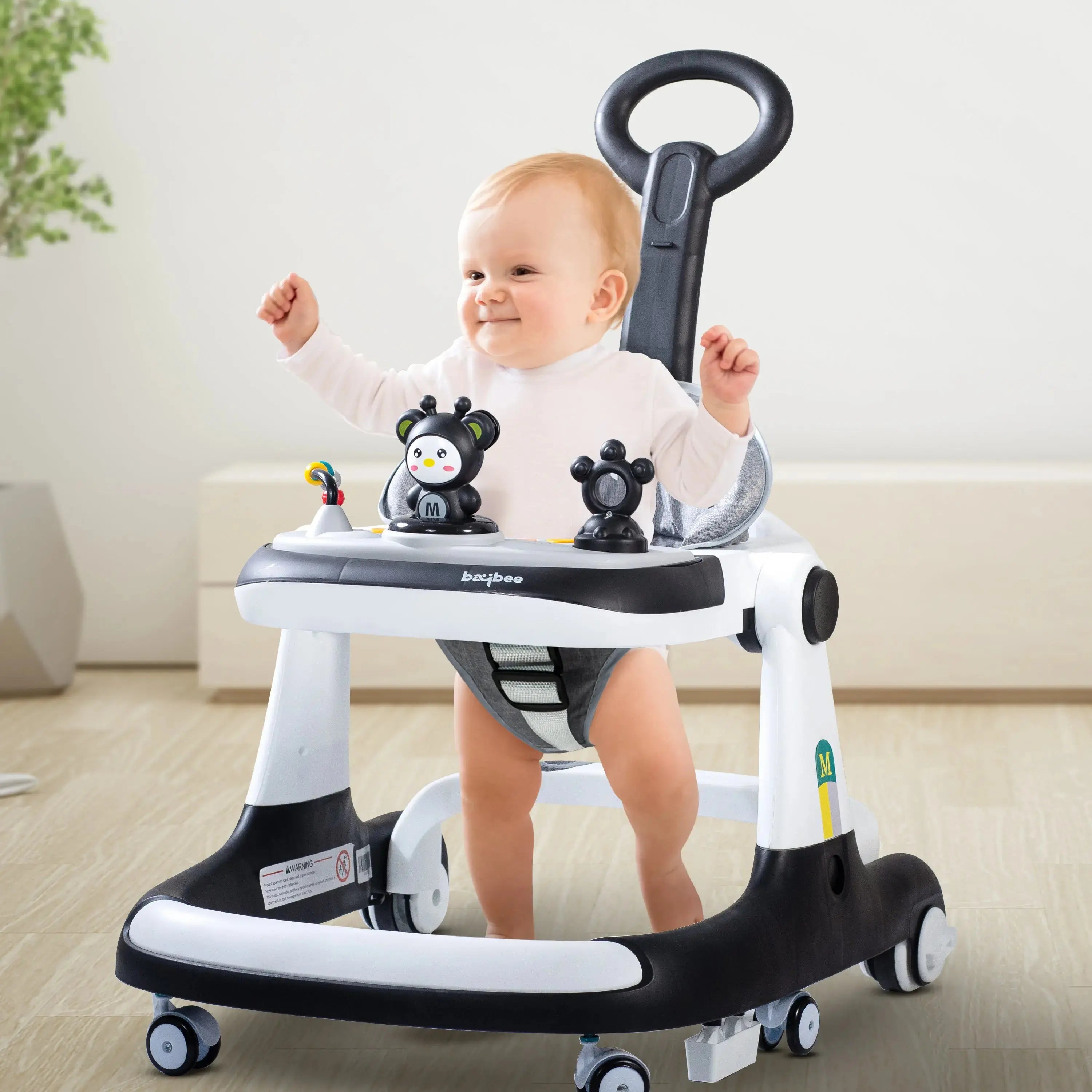 Baybee 2 IN 1 Baby Walker for Kids Round Kids Walker with Parental Push Handle - Image 2