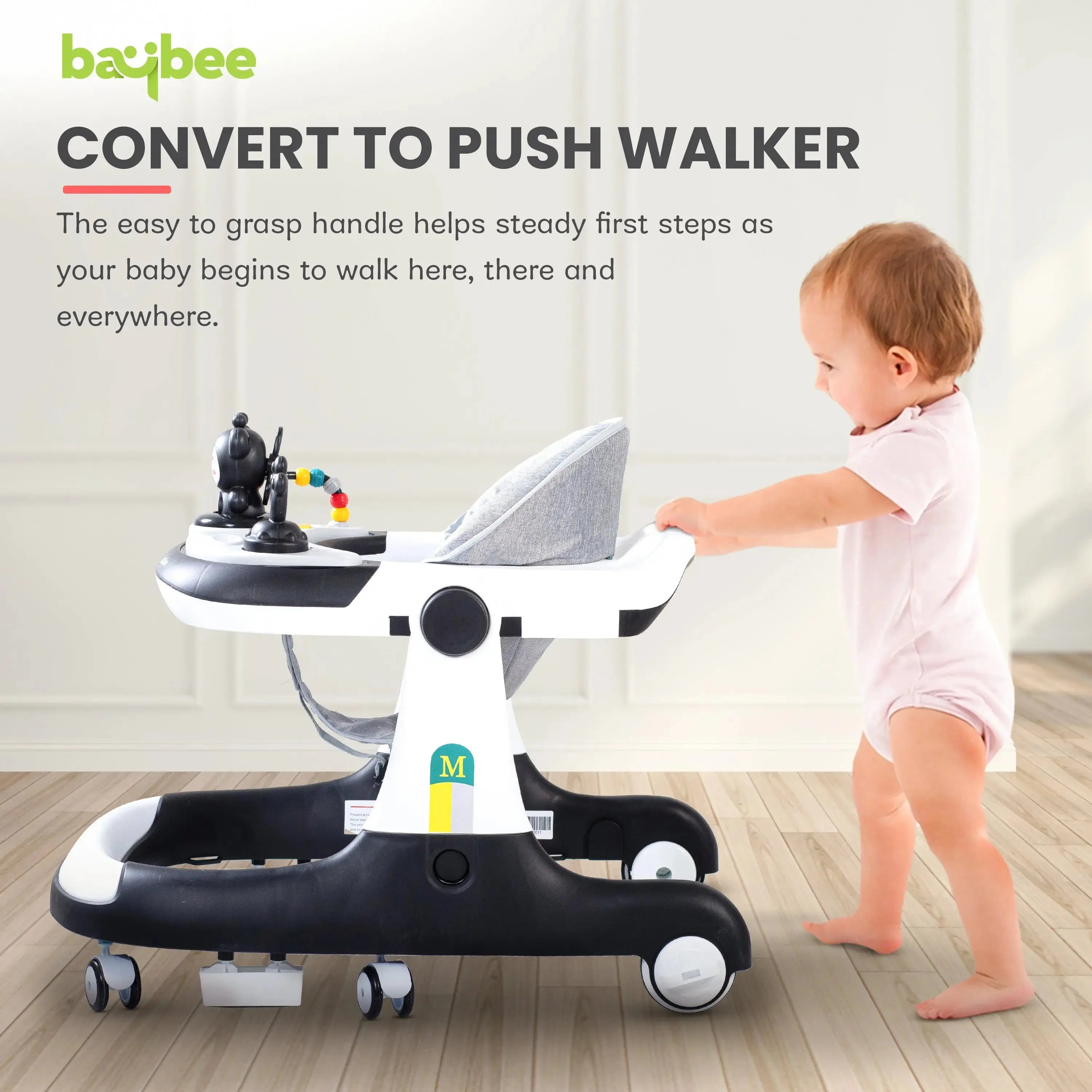 Baybee 2 IN 1 Baby Walker for Kids Round Kids Walker with Parental Push Handle - Image 7