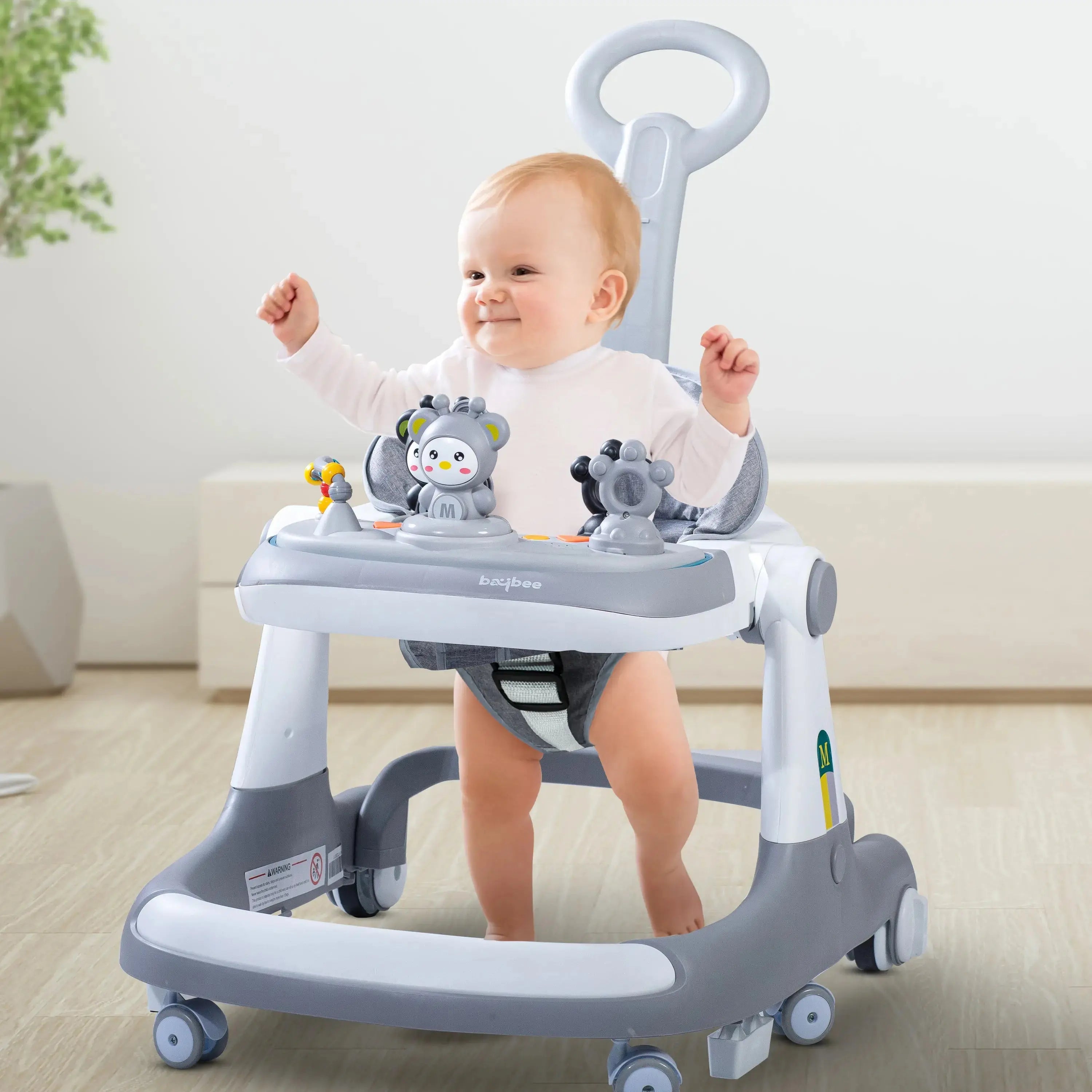 Baybee 2 IN 1 Baby Walker for Kids Round Kids Walker with Parental Push Handle - Image 9