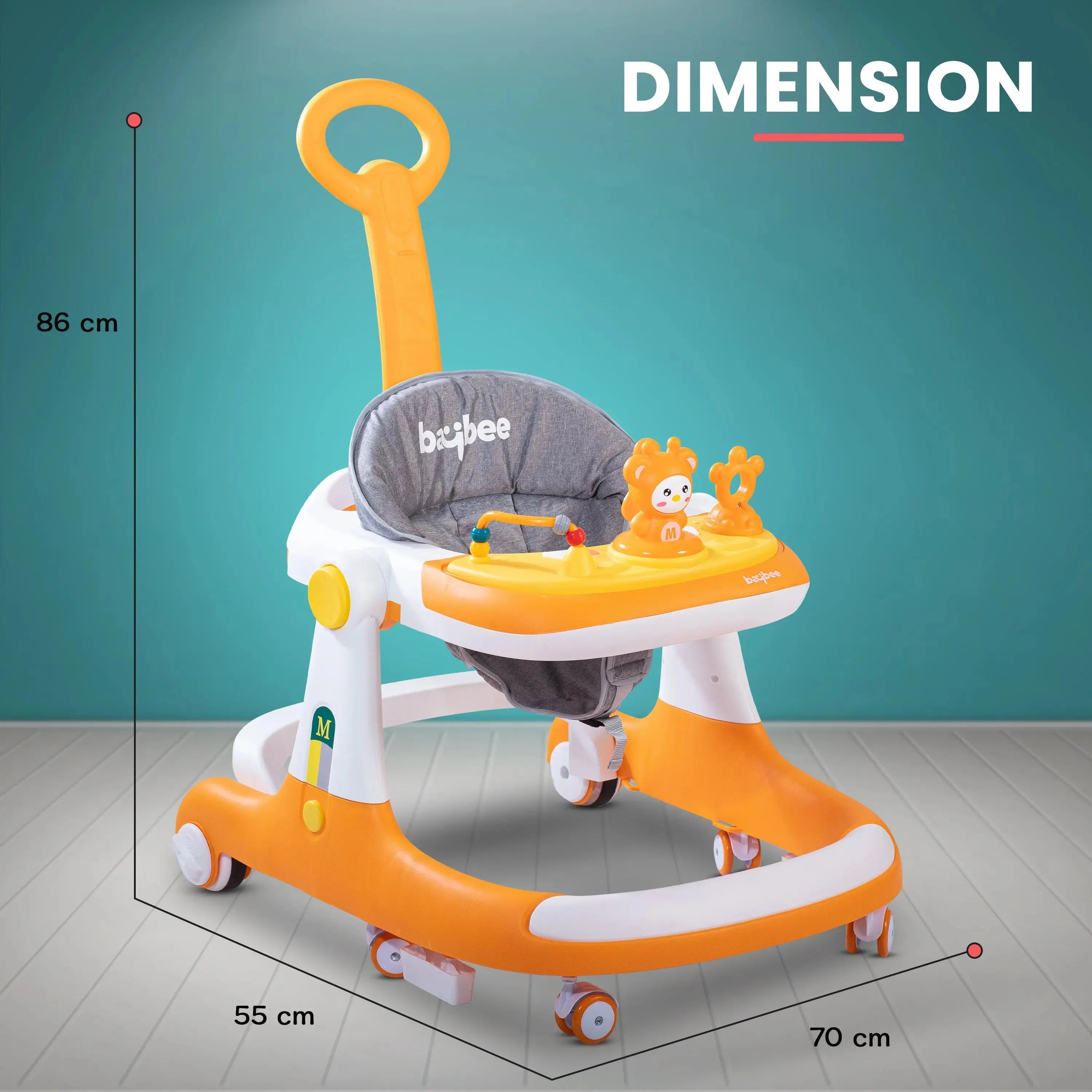Baybee 2 IN 1 Baby Walker for Kids Round Kids Walker with Parental Push Handle - Image 21