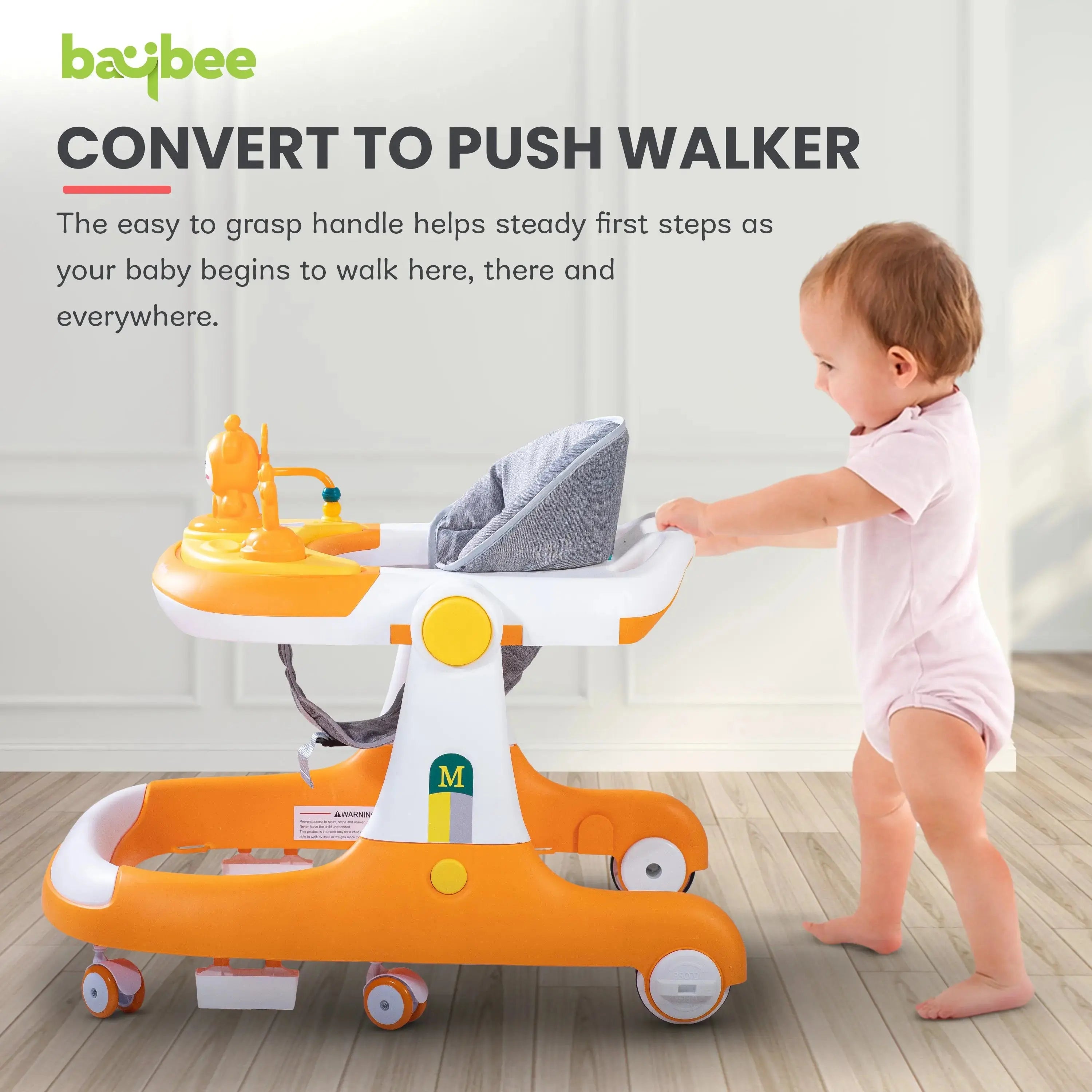 Baybee 2 IN 1 Baby Walker for Kids Round Kids Walker with Parental Push Handle - Image 23