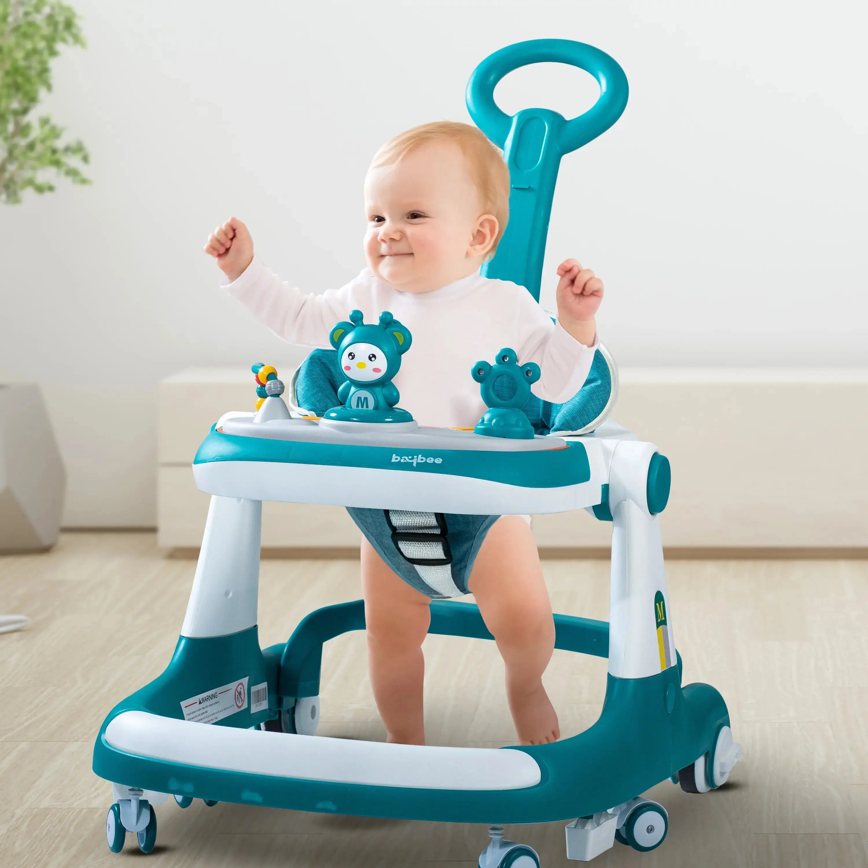 Baybee 2 IN 1 Baby Walker for Kids Round Kids Walker with Parental Push Handle - Image 33
