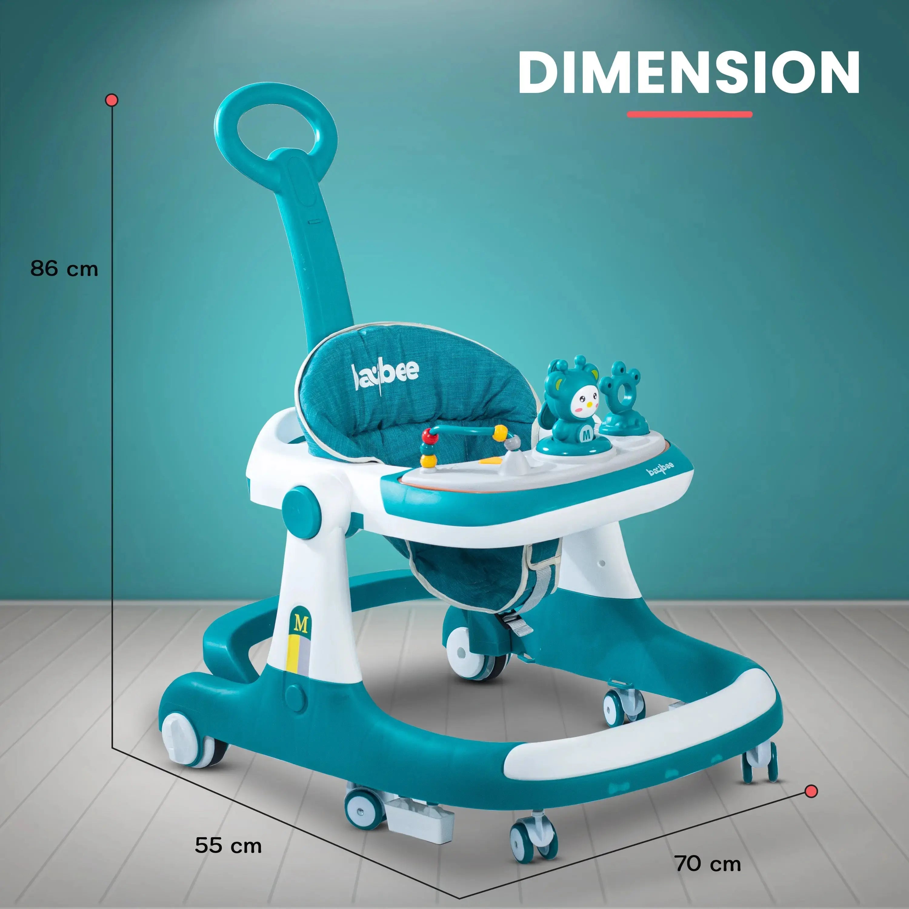 Baybee 2 IN 1 Baby Walker for Kids Round Kids Walker with Parental Push Handle - Image 37