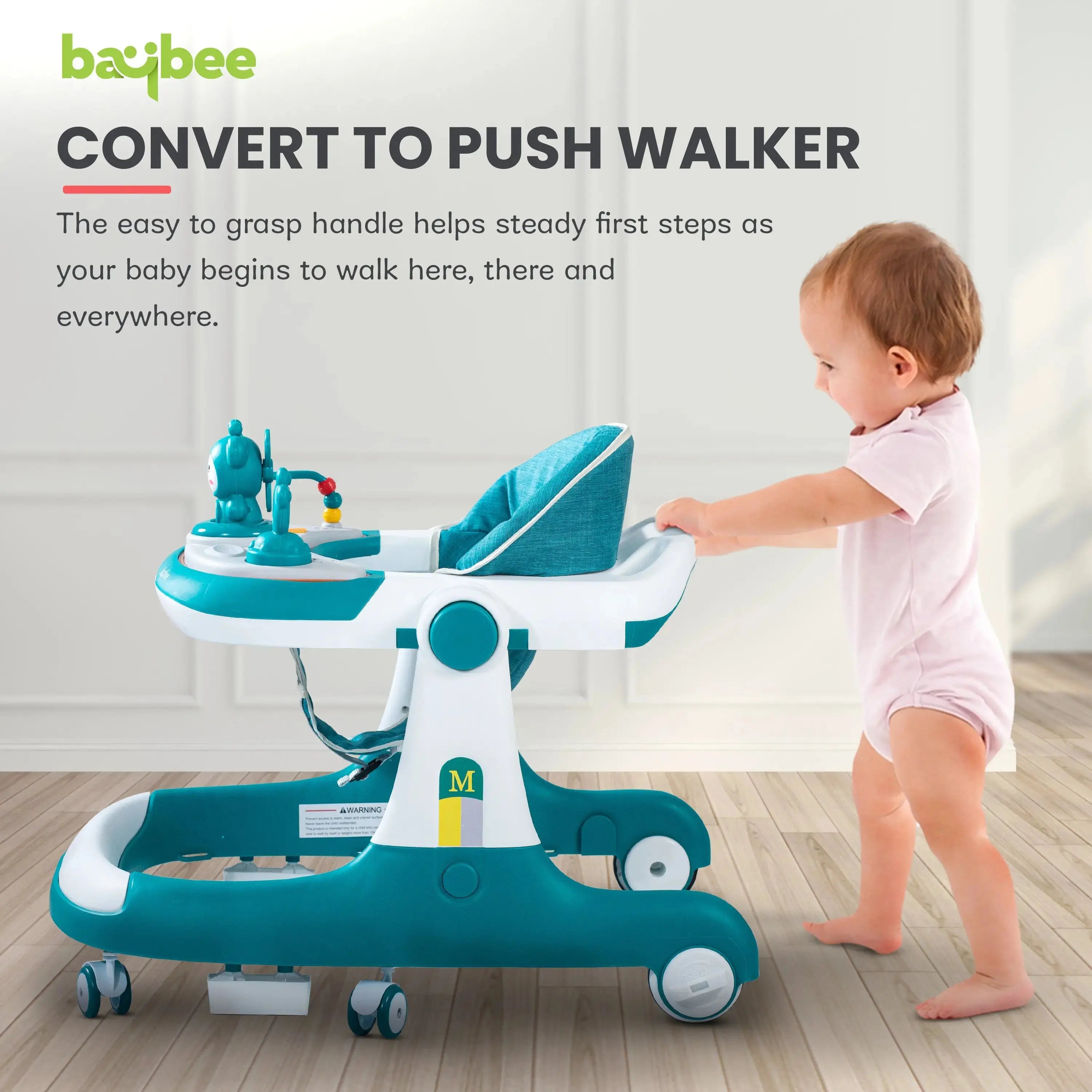 Baybee 2 IN 1 Baby Walker for Kids Round Kids Walker with Parental Push Handle - Image 39