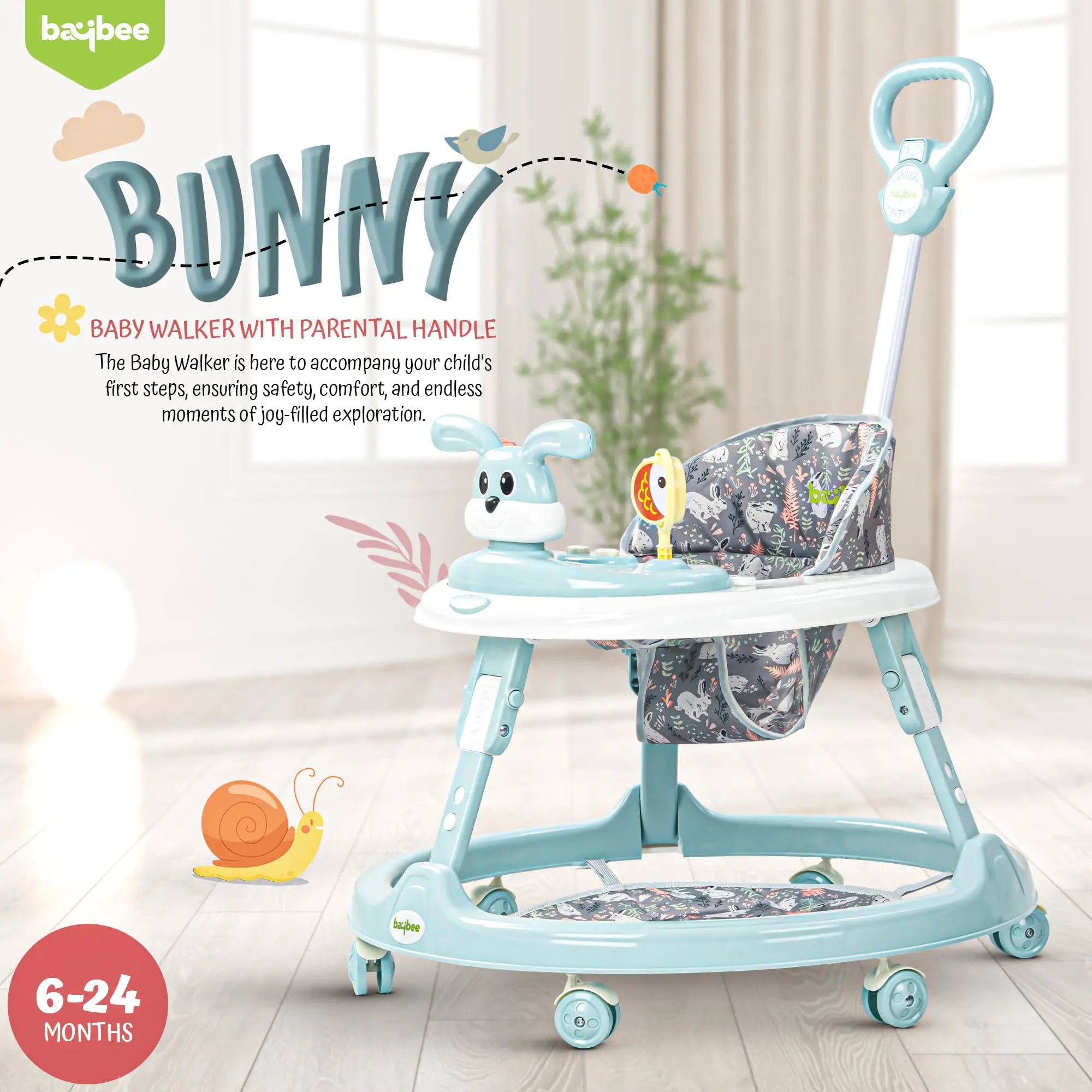Baybee 2 in 1 Bunny Pro Baby Walker for Kids - Image 8