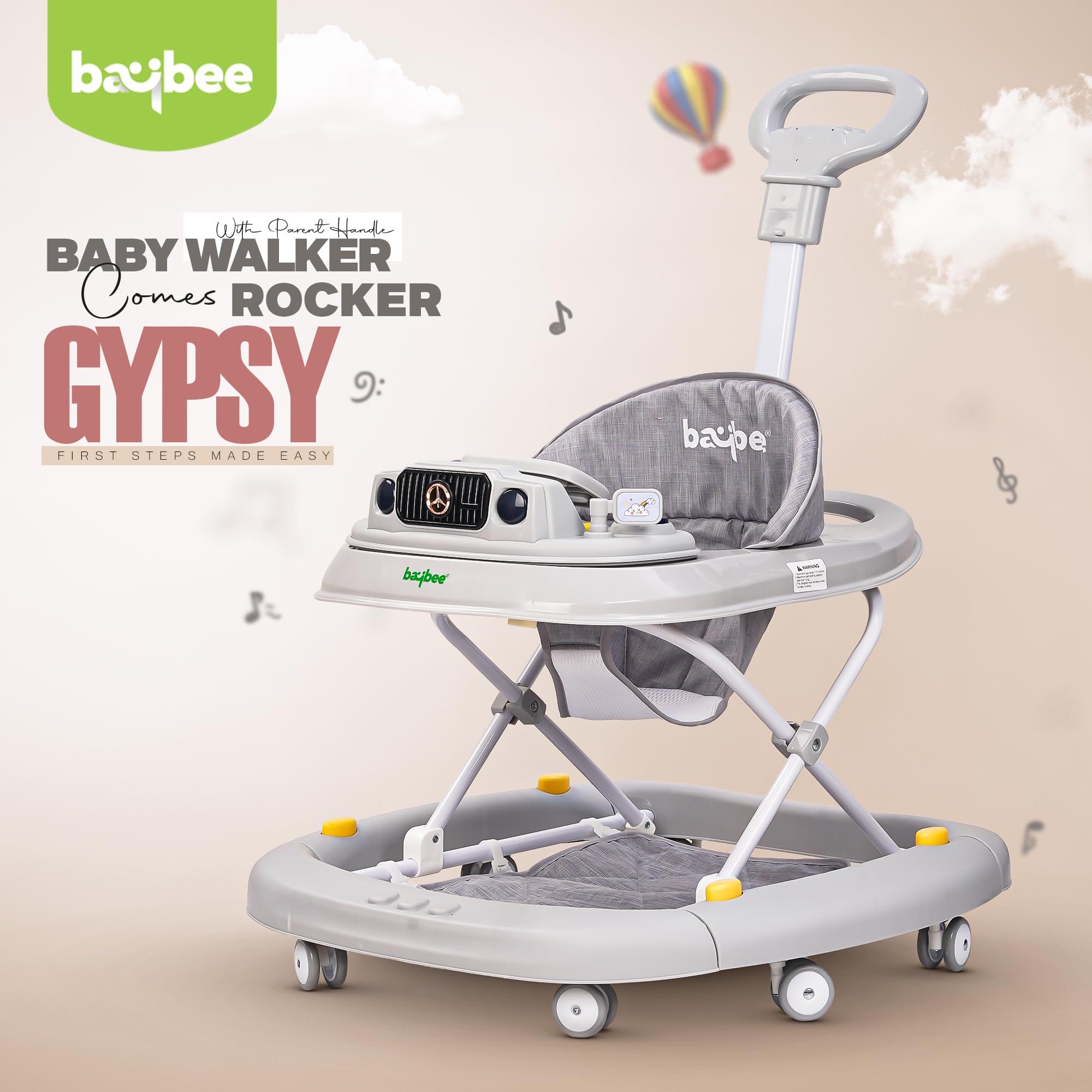 Baybee 2 in 1 Gypsy Baby Walker for Kids with Rocker - Image 16