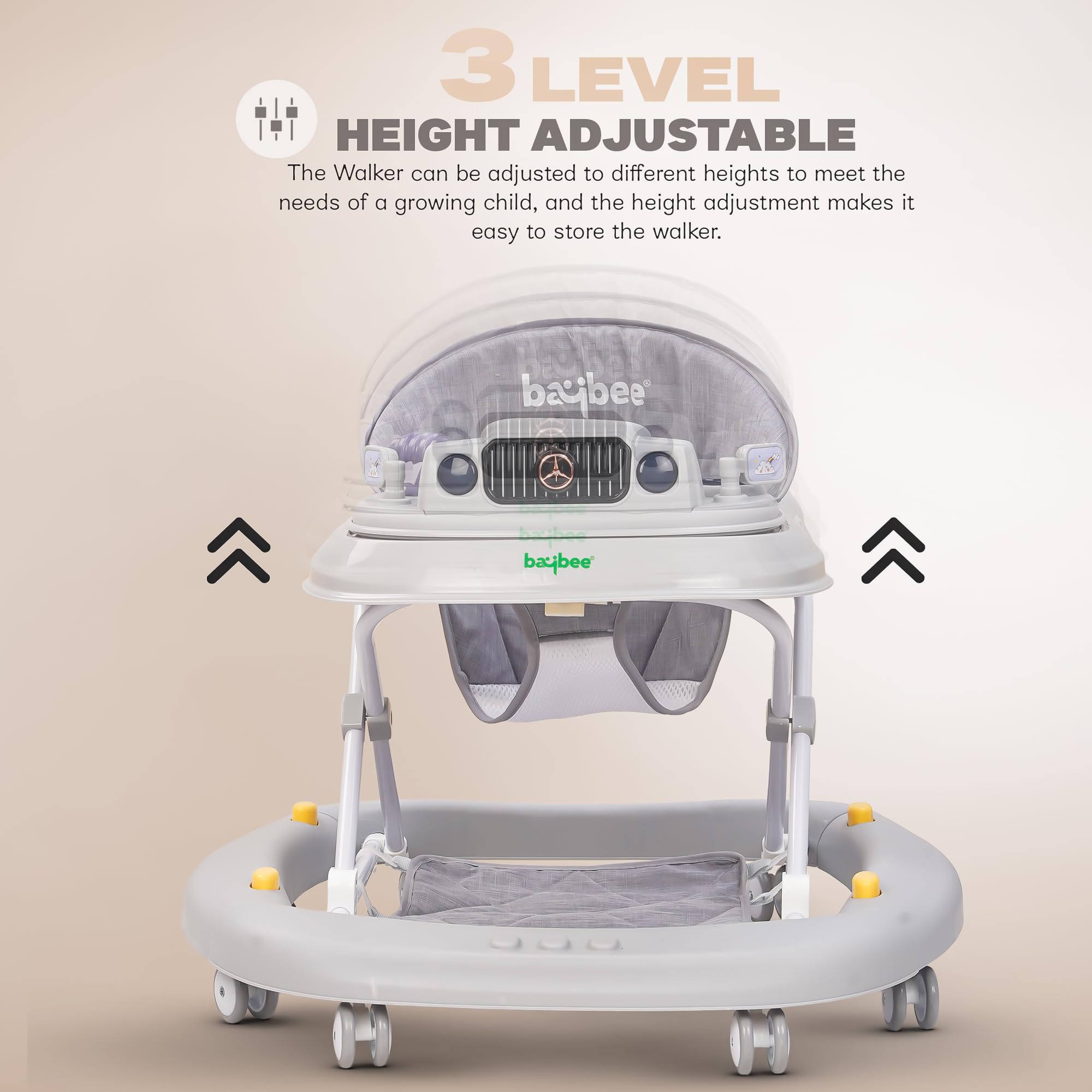 Baybee 2 in 1 Gypsy Baby Walker for Kids with Rocker - Image 19