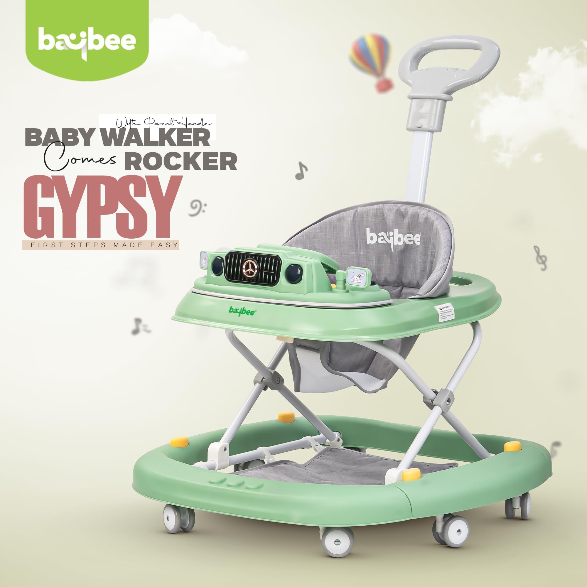 Baybee 2 in 1 Gypsy Baby Walker for Kids with Rocker - Image 24