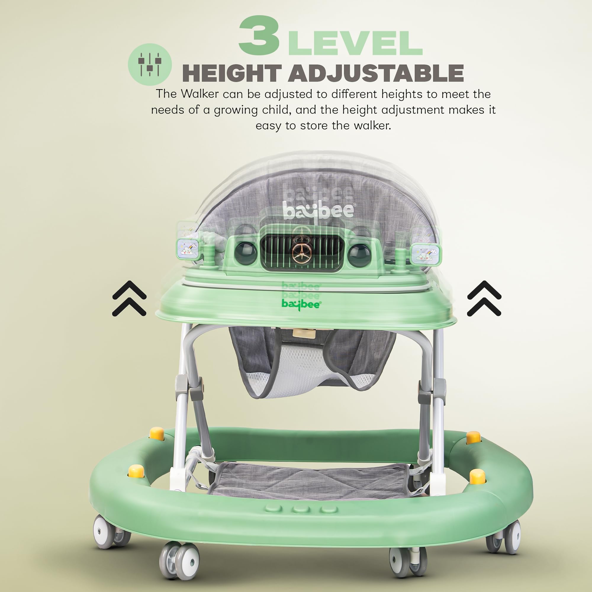 Baybee 2 in 1 Gypsy Baby Walker for Kids with Rocker - Image 26
