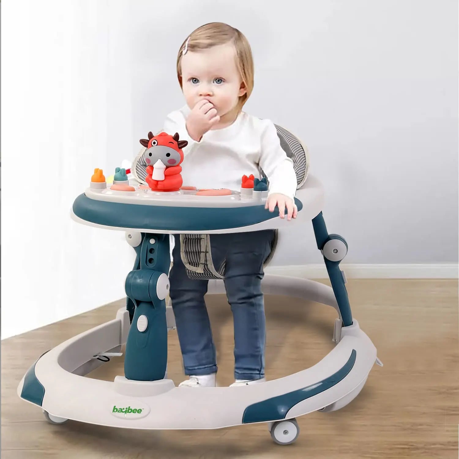 Baybee Activity Walker with Rocker for Kids with 3 Adjustable Height & Foot Mat - Image 11