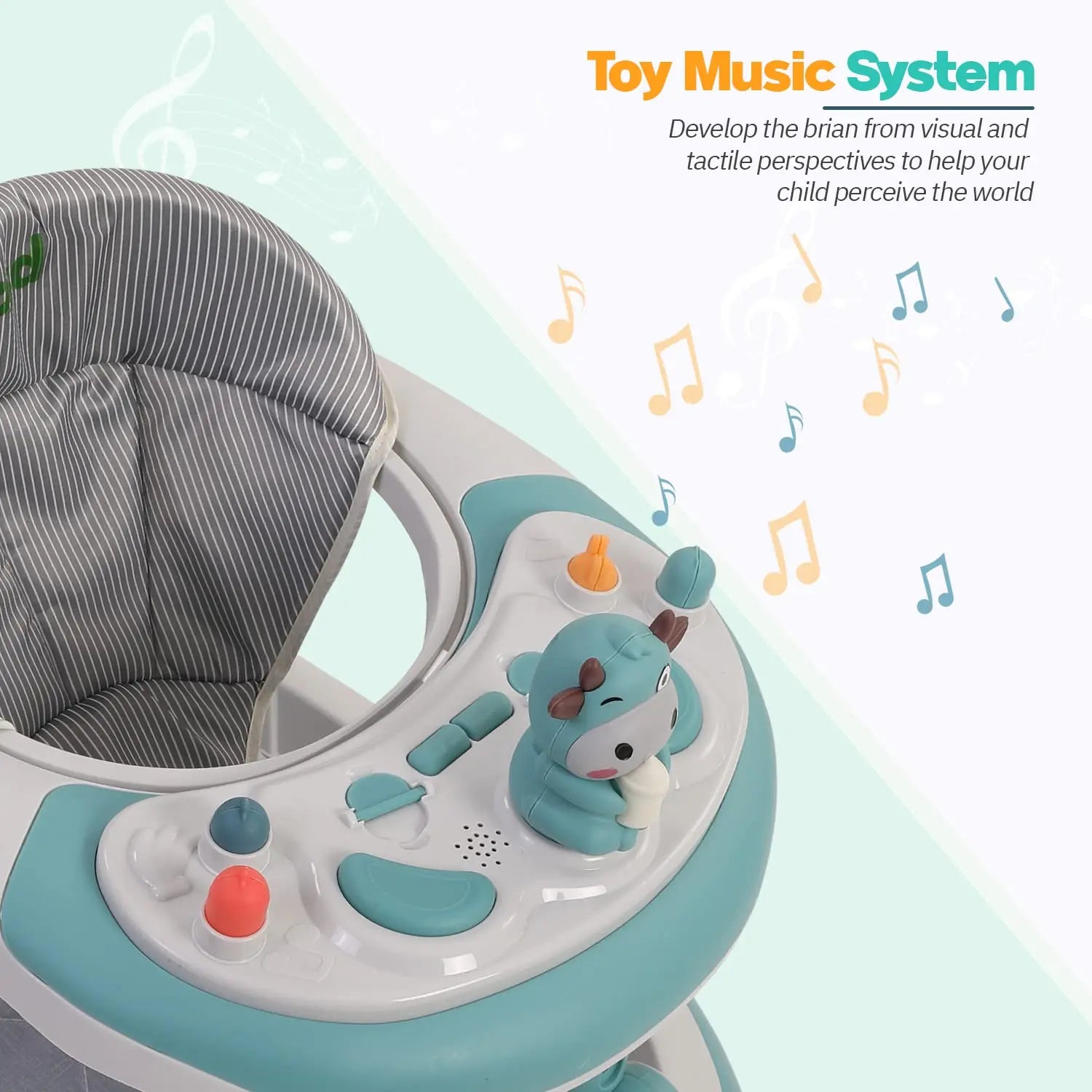 Baybee Activity Walker with Rocker for Kids with 3 Adjustable Height & Foot Mat - Image 22